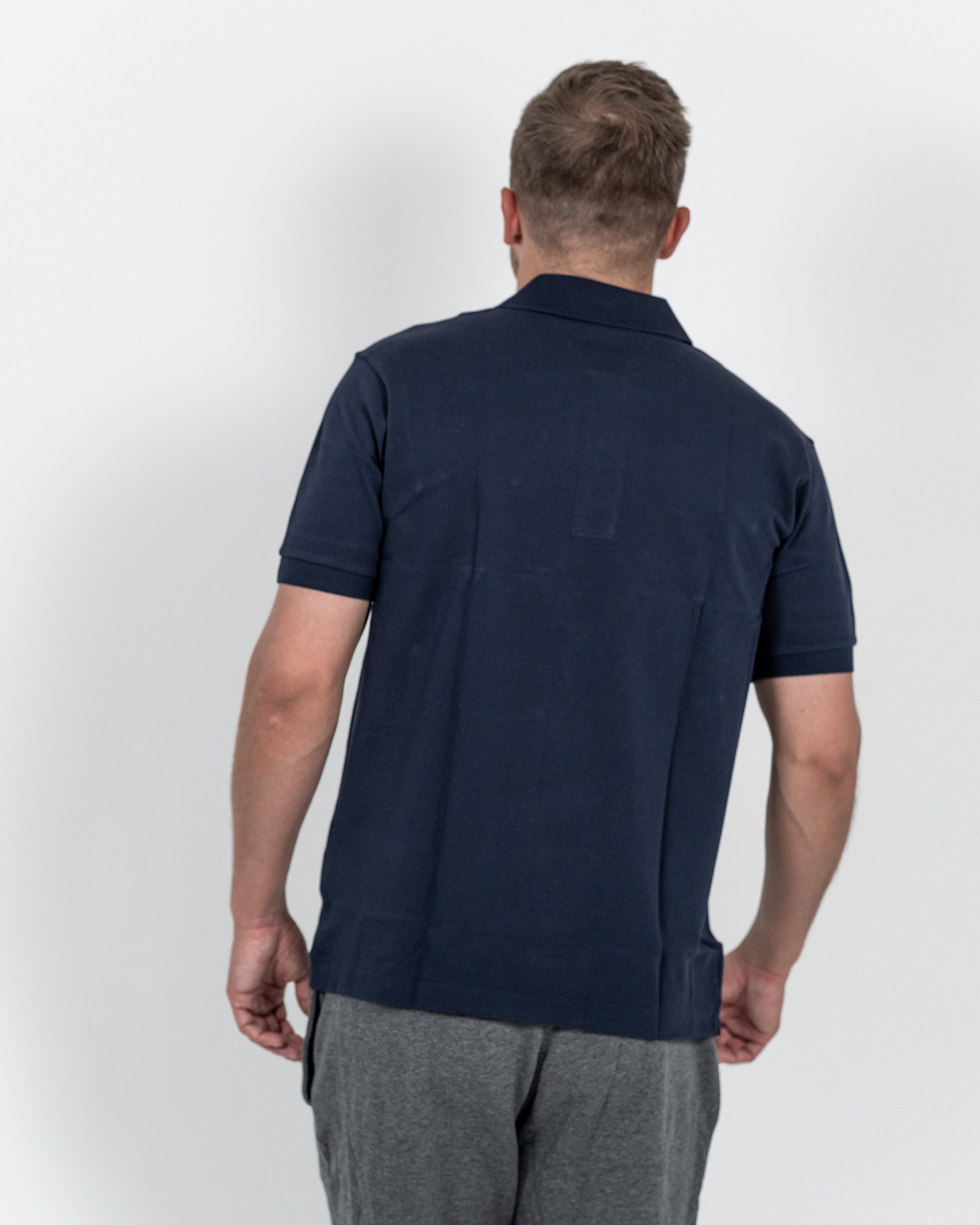 Lacoste Herre Mickey Mouse Pique Marineblå