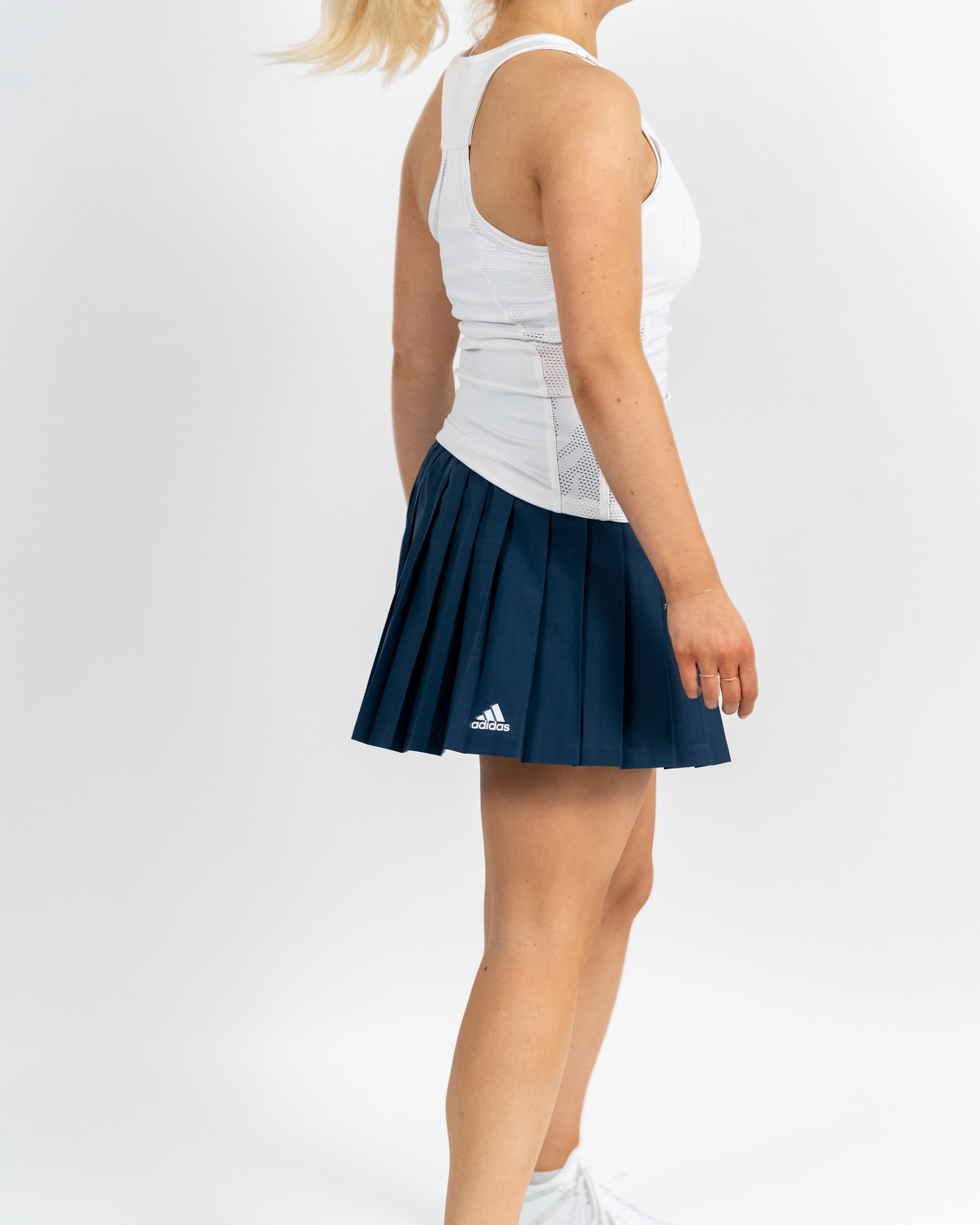 Adidas Kvinde Club Skirt Plisseret Blå