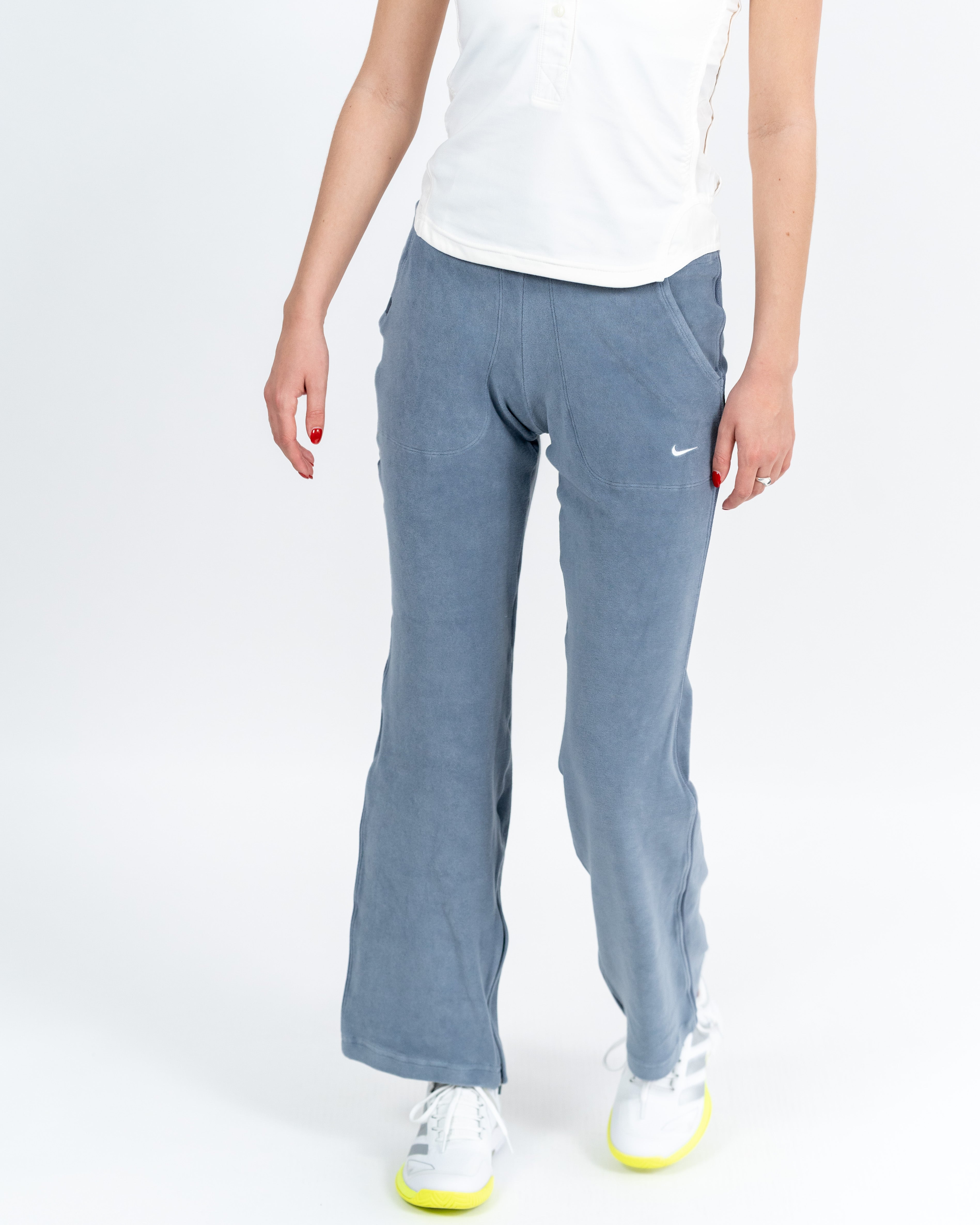 Nike Kvinde Træningsbuks Velour Grå