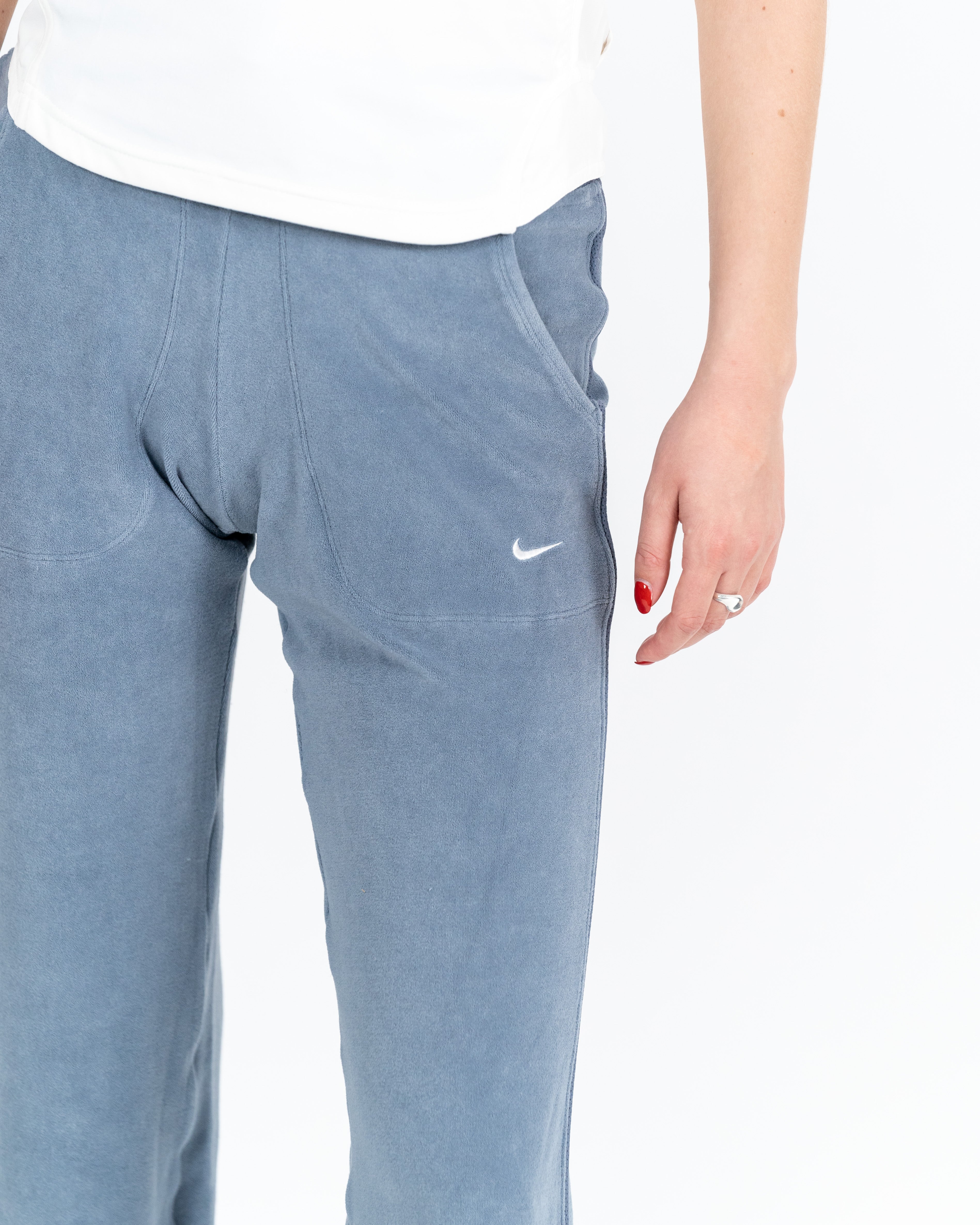 Nike Kvinde Træningsbuks Velour Grå