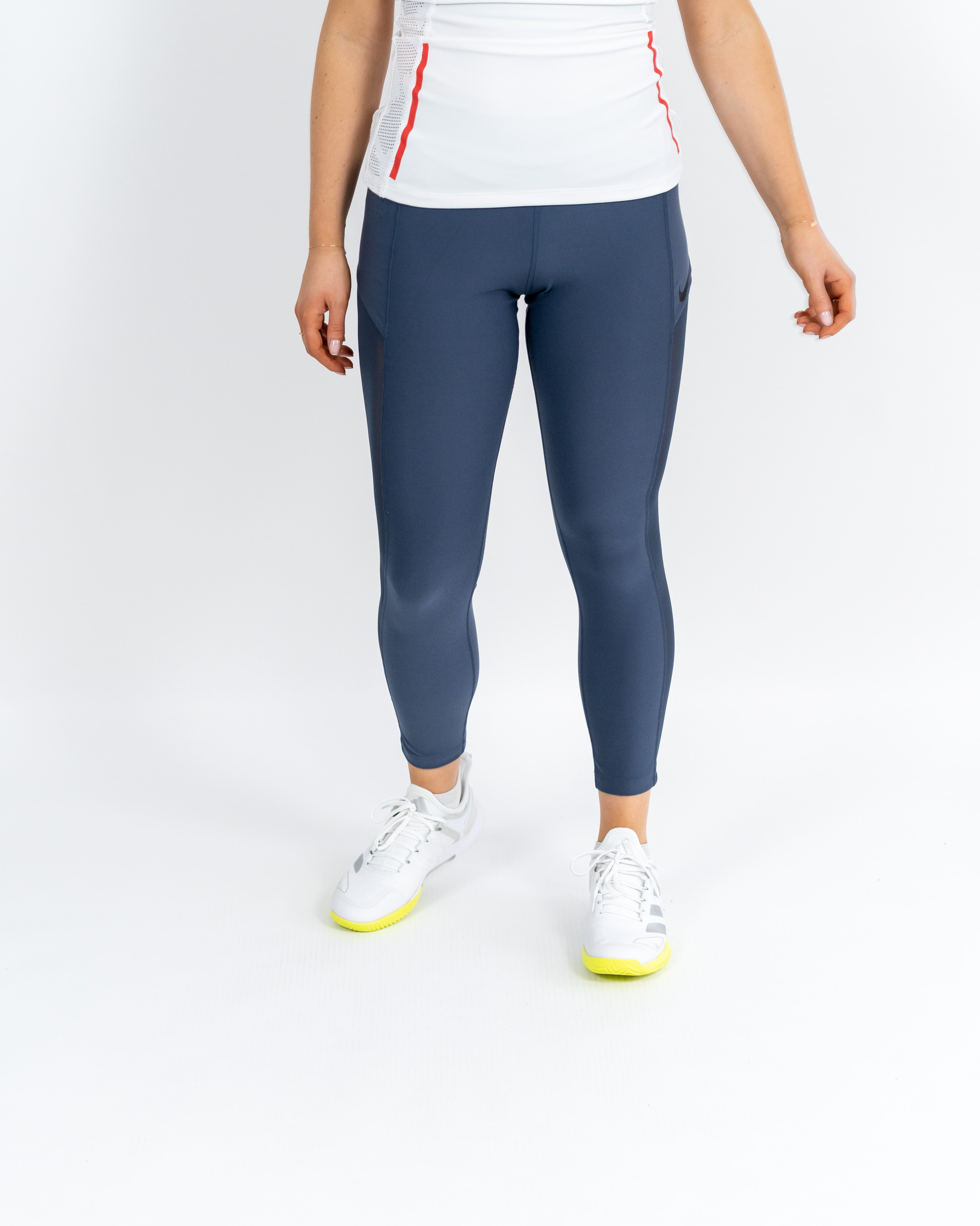 Nike Kvinde Power Lang Tight Navy