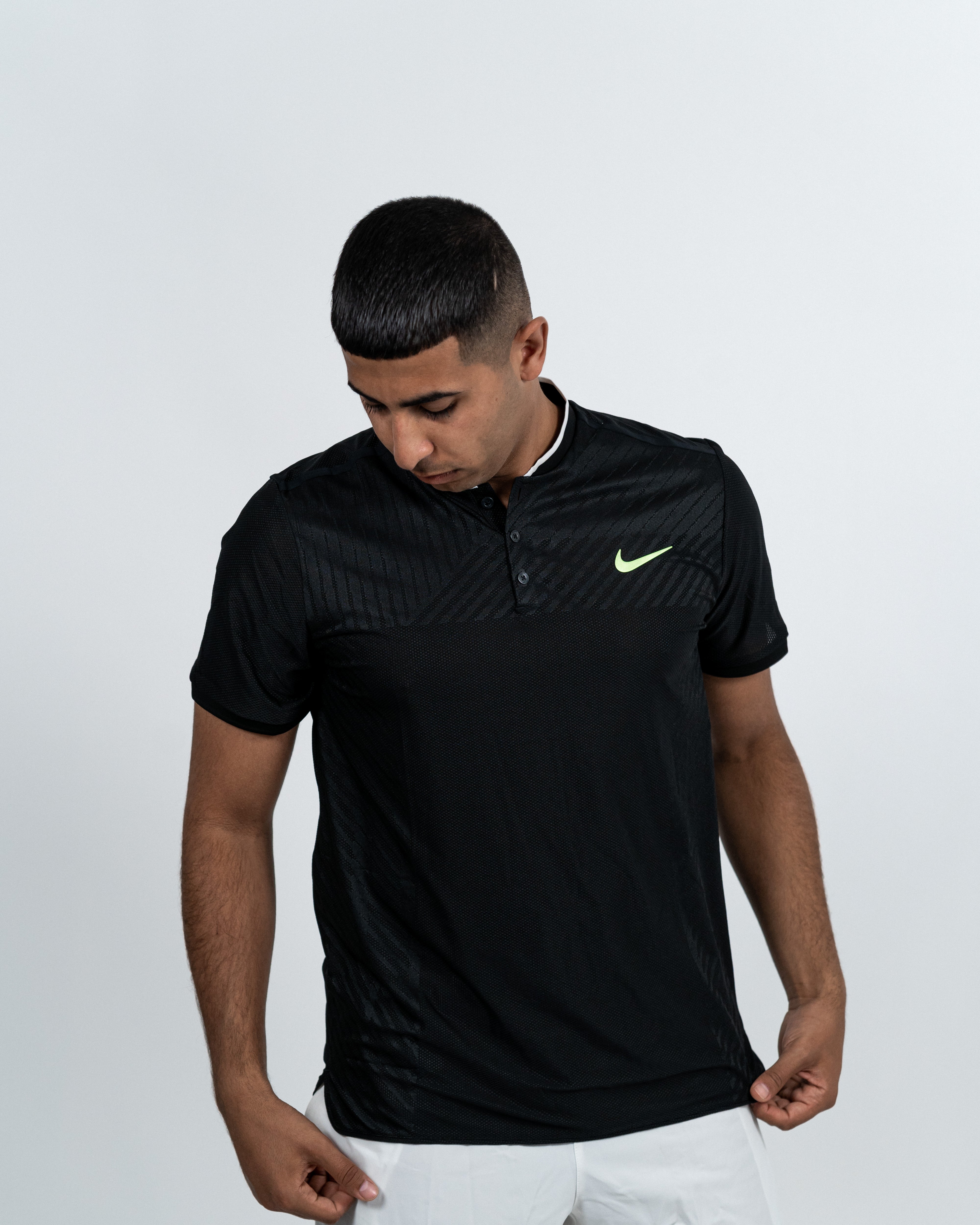 Nike Herre Zonal Cooling Polo Sort