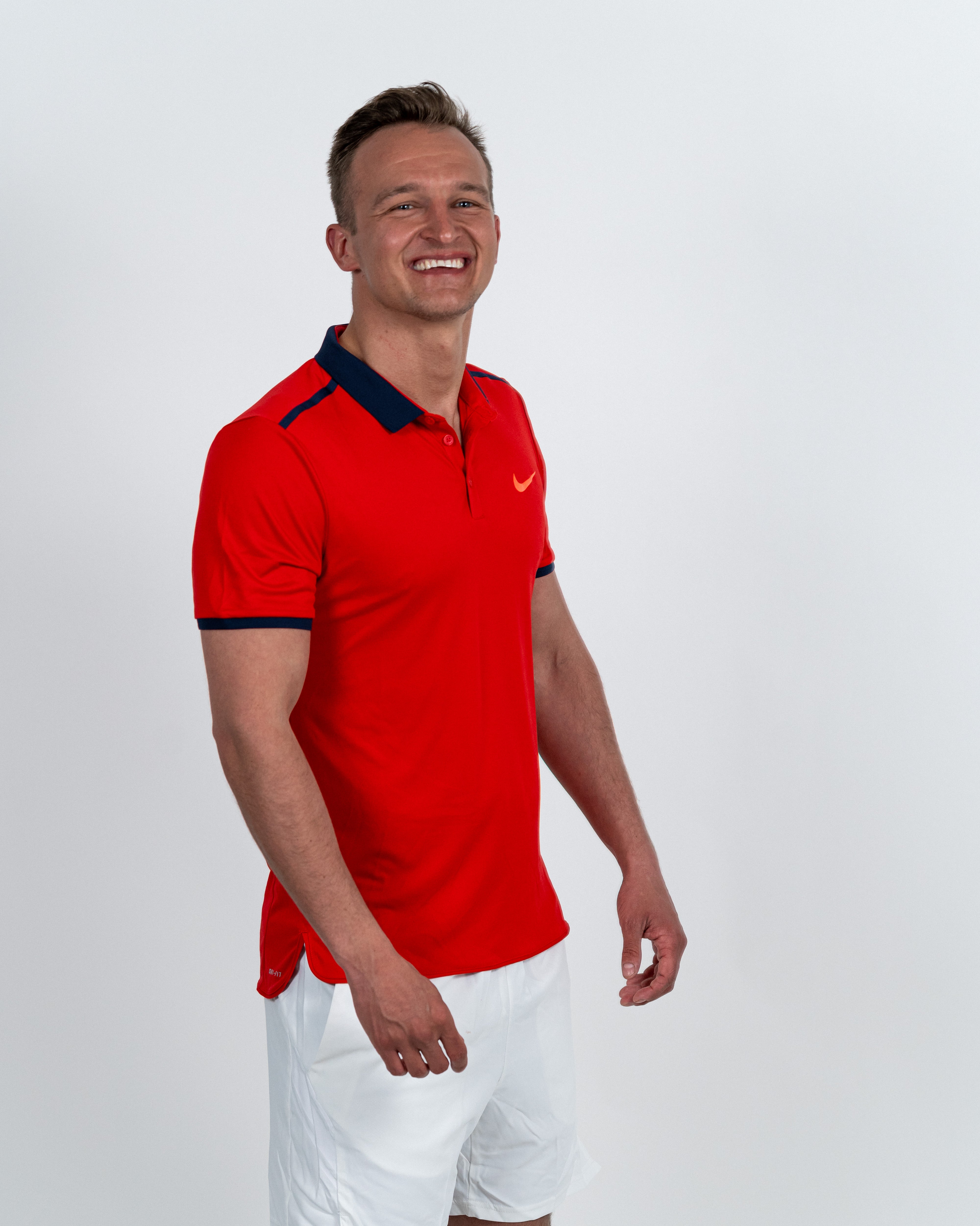 Nike Herre Advantage Solid Polo Rød/Sort