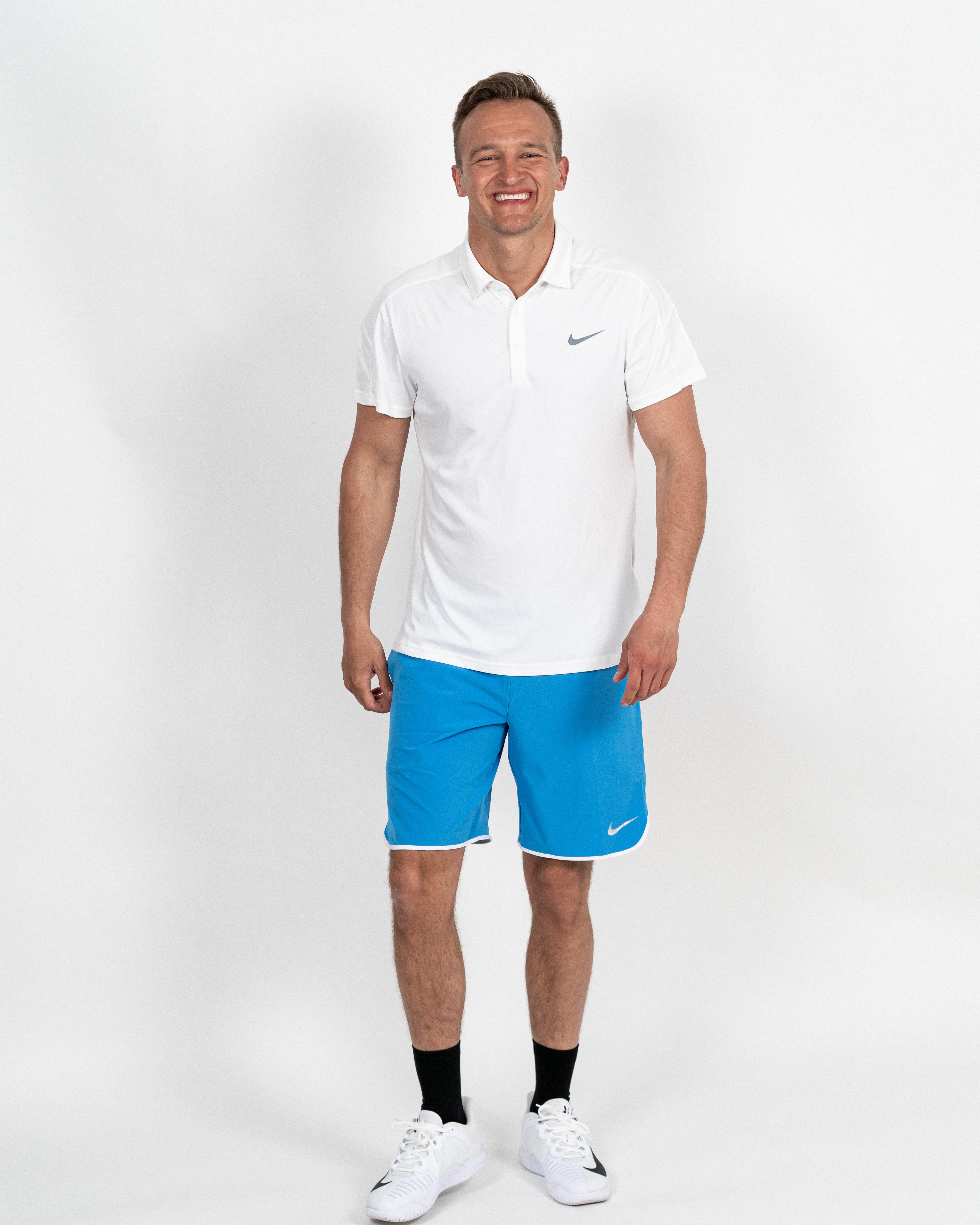 Nike Court Flex 9" Short Blå