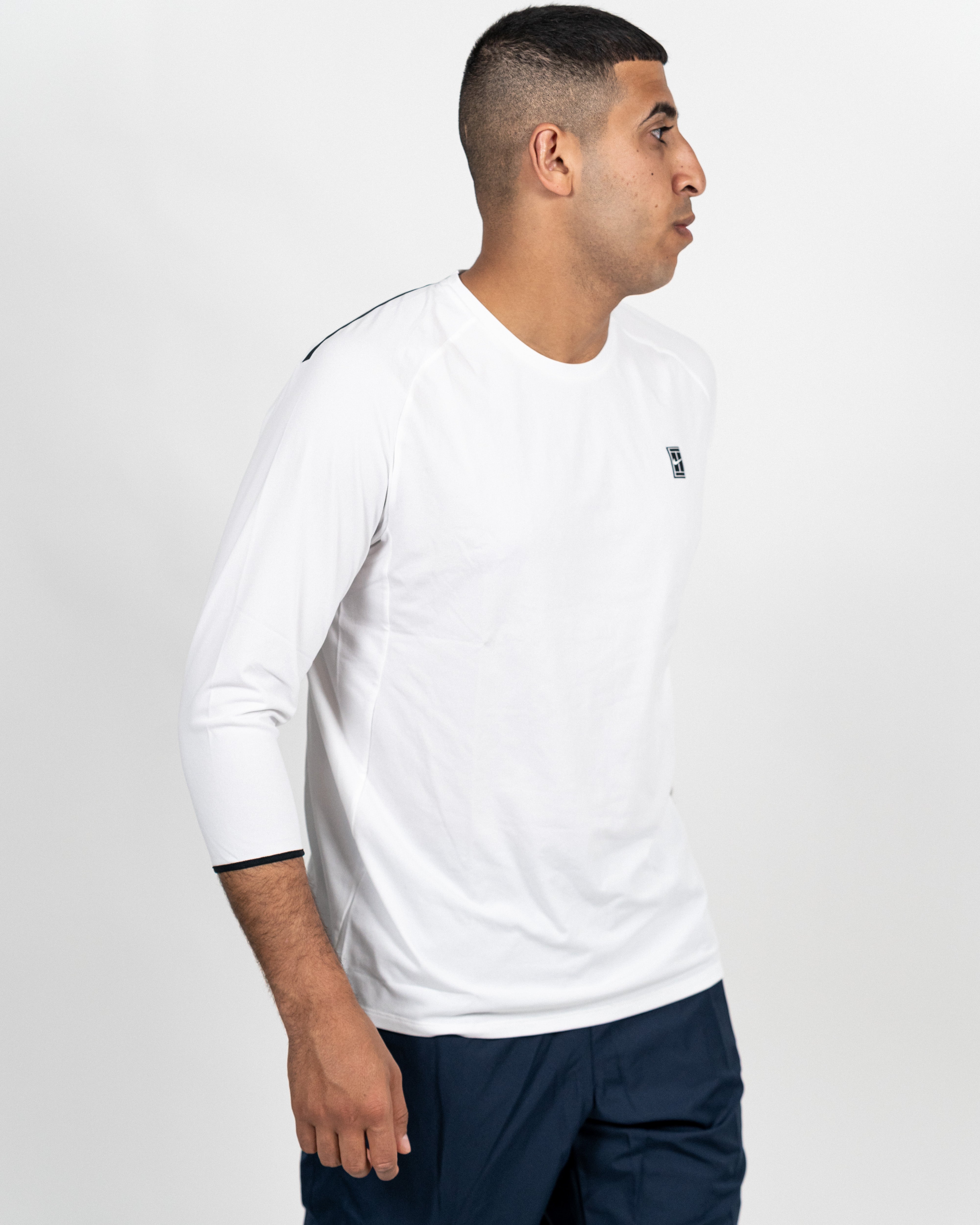 NikeCourt Dry Challenger 3/4 Herre Top Hvid