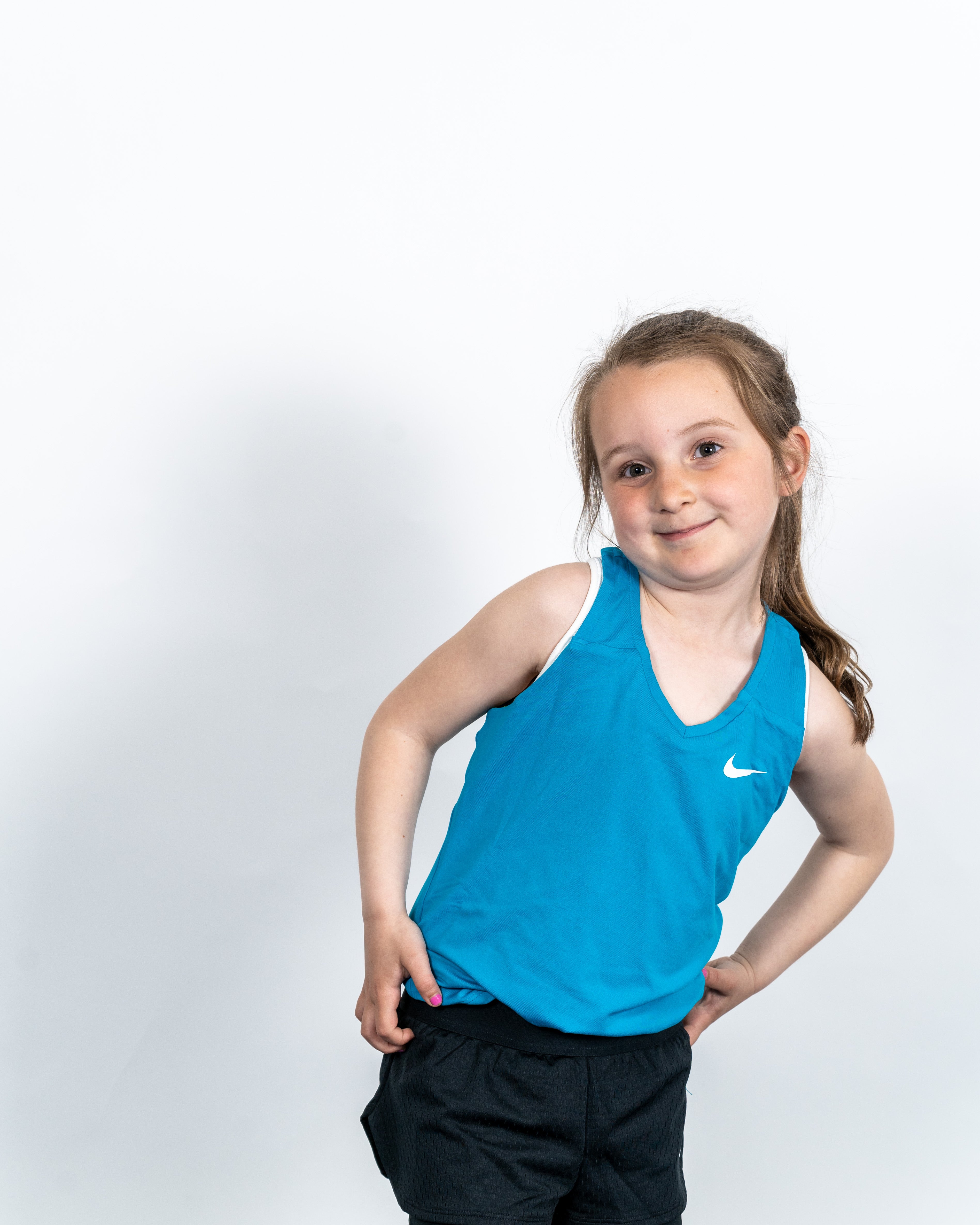 Pige Nike Pure Tank Coralblå
