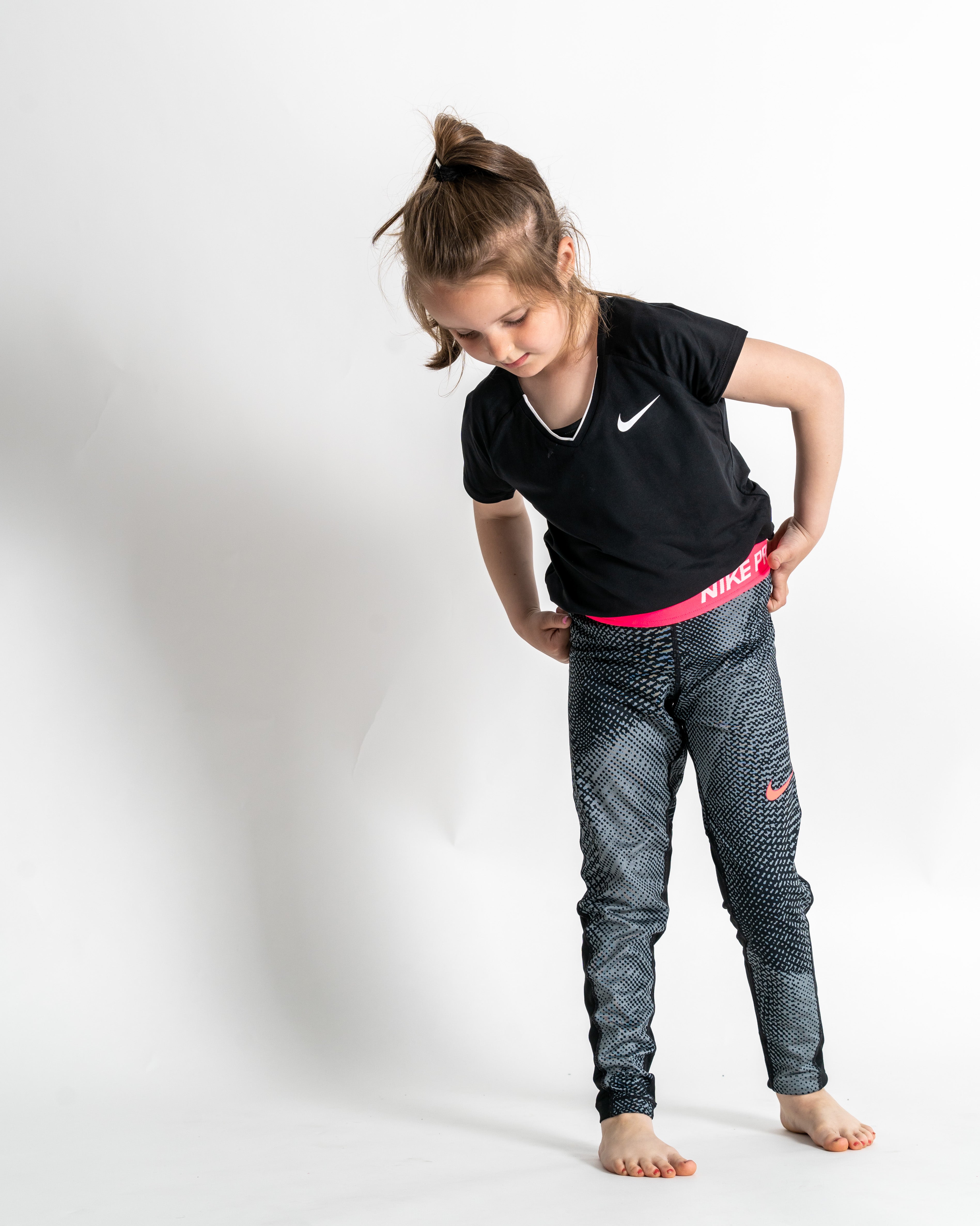 Nike Pige Thights Grå/Ternet
