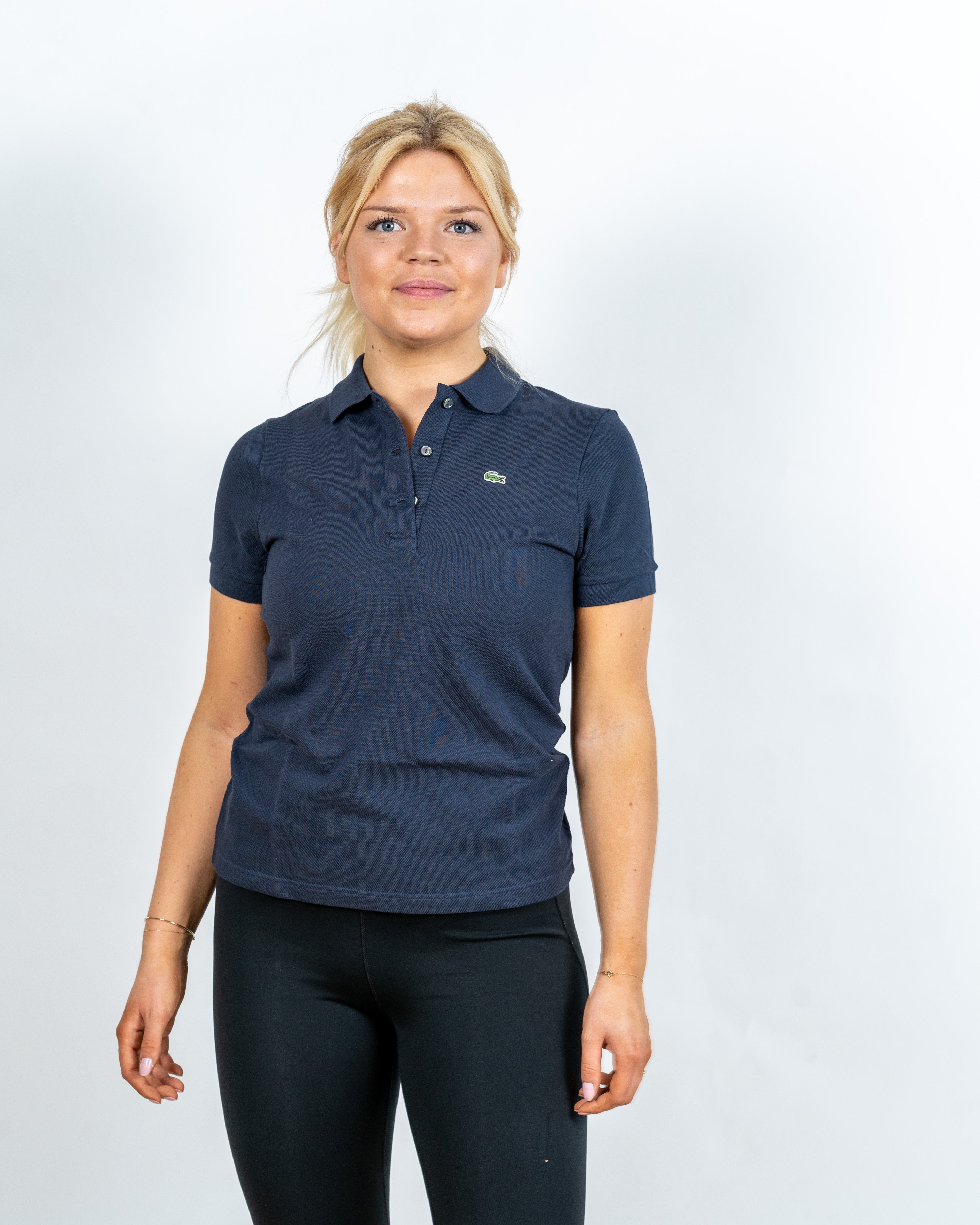 Lacoste Kvinde Polo "3-Knap" Marineblå