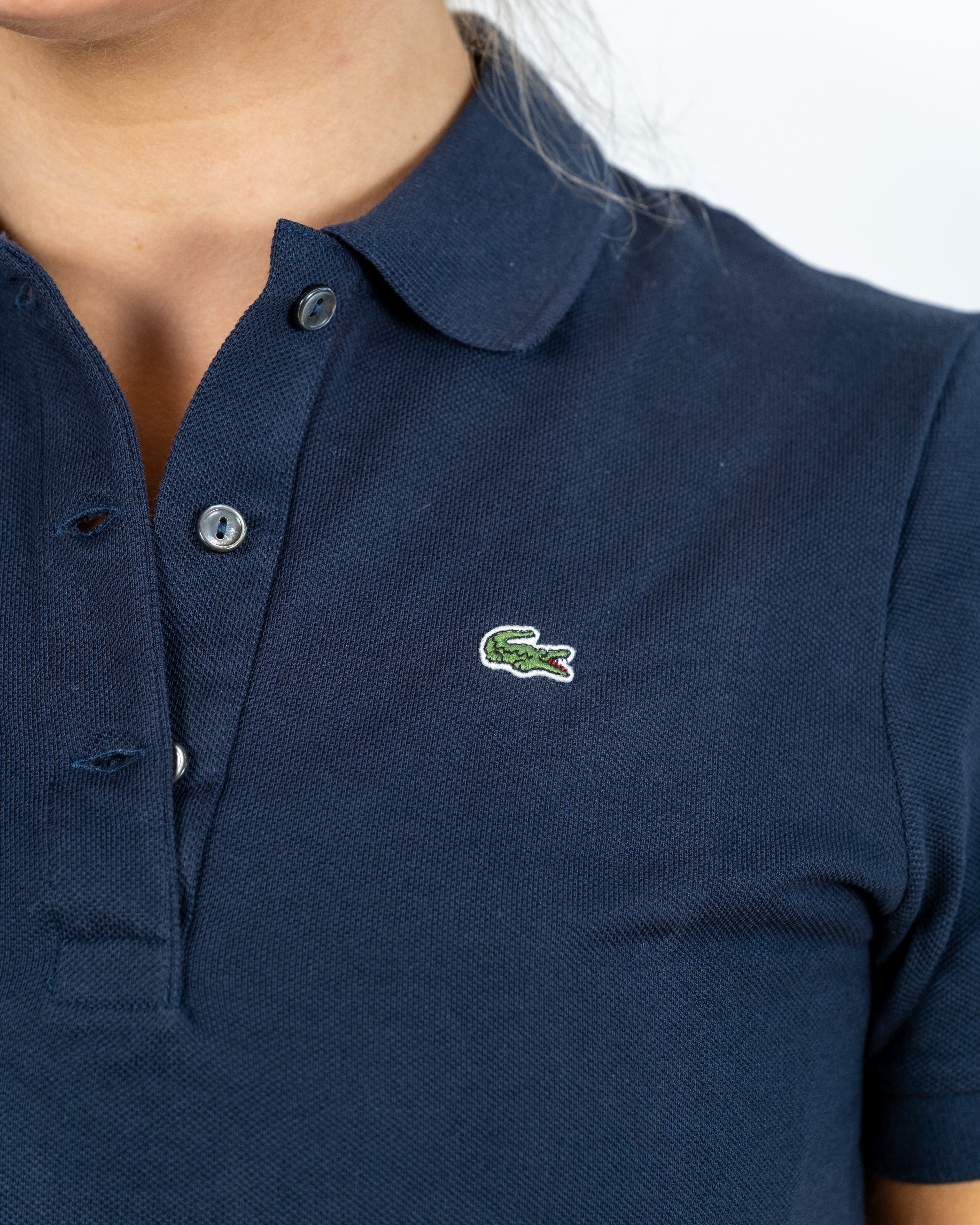 Lacoste Kvinde Polo "3-Knap" Marineblå