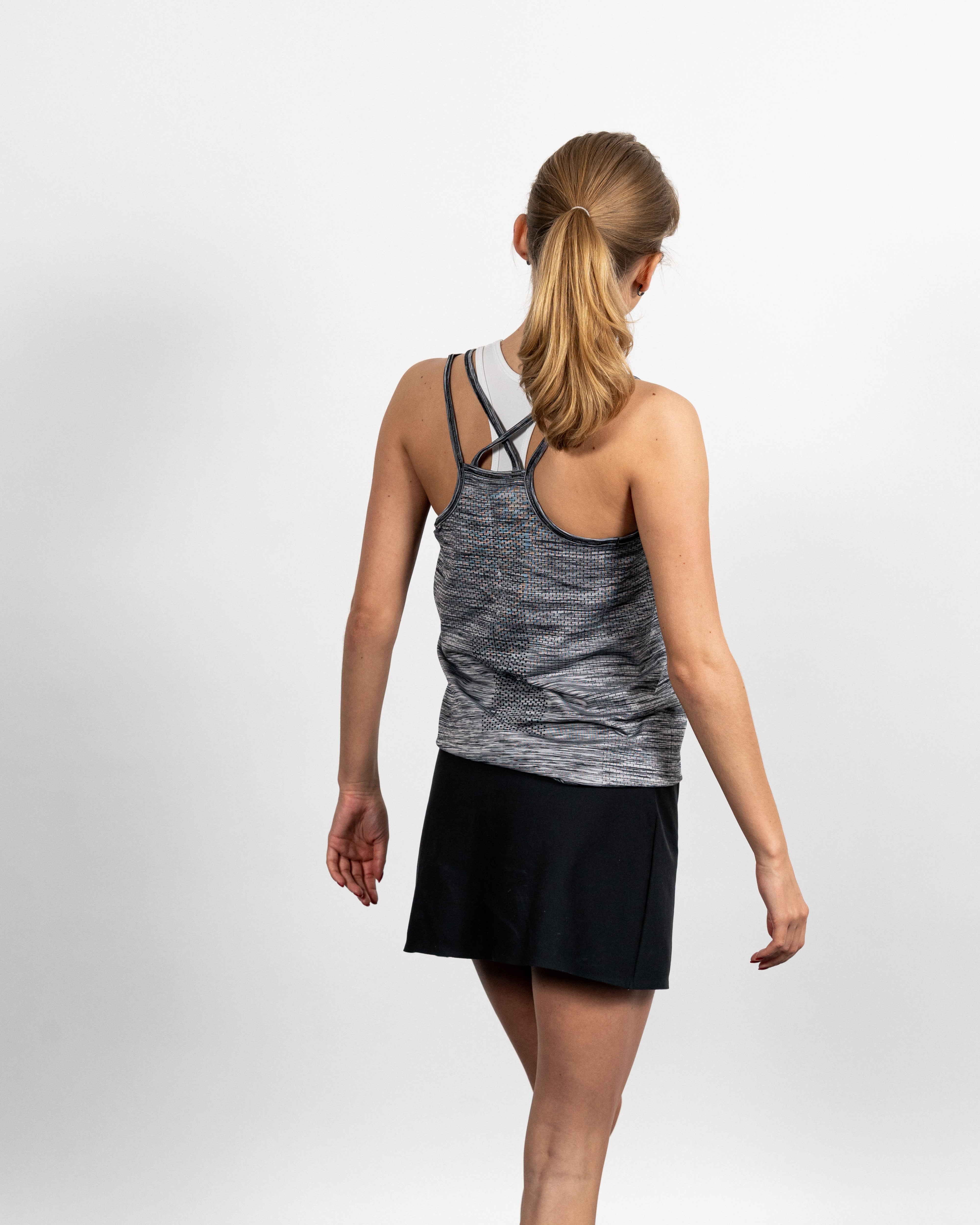 Nike Kvinde Dri-fit Knit Top Grå