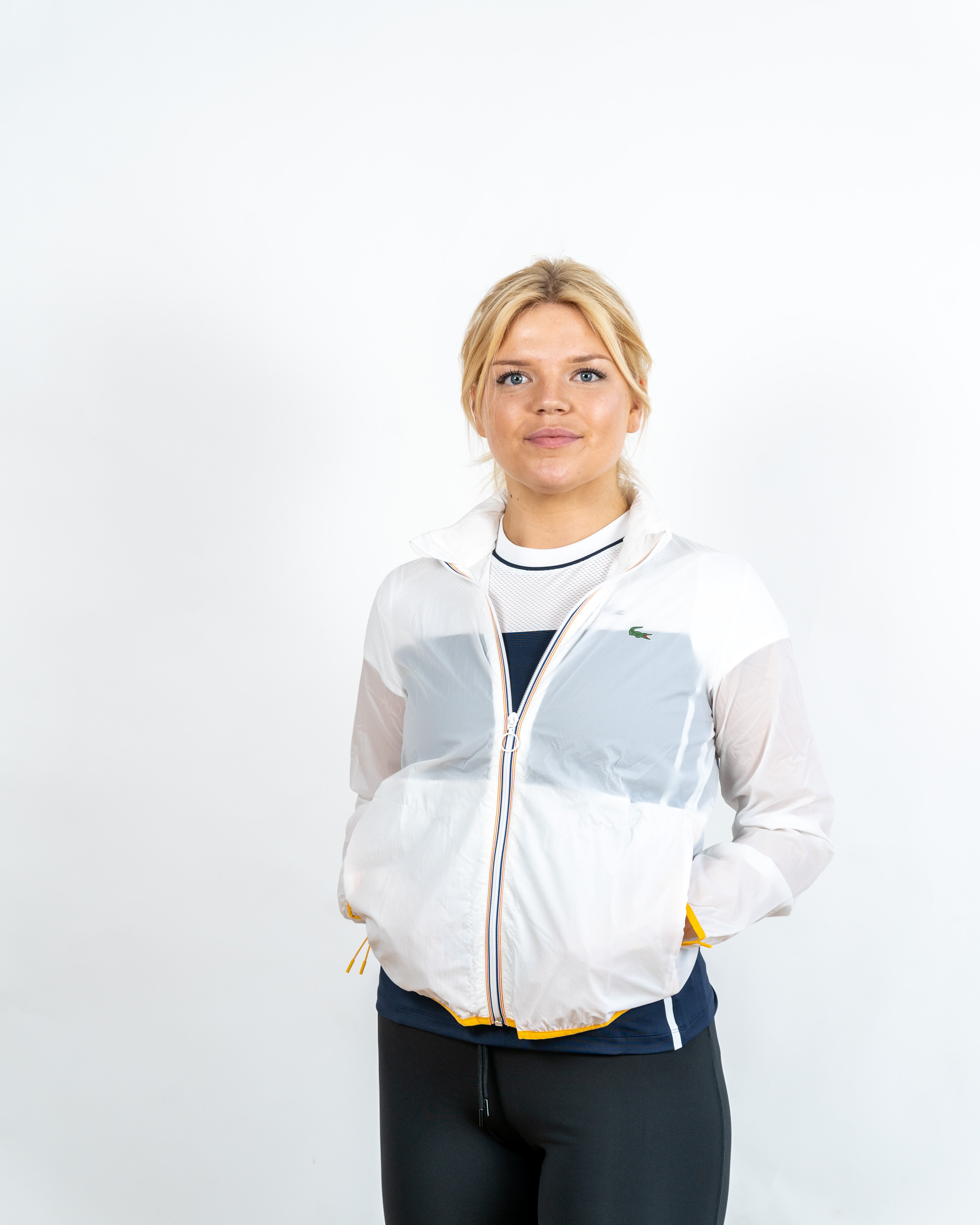 Lacoste Kvinde Windbreaker Hvid