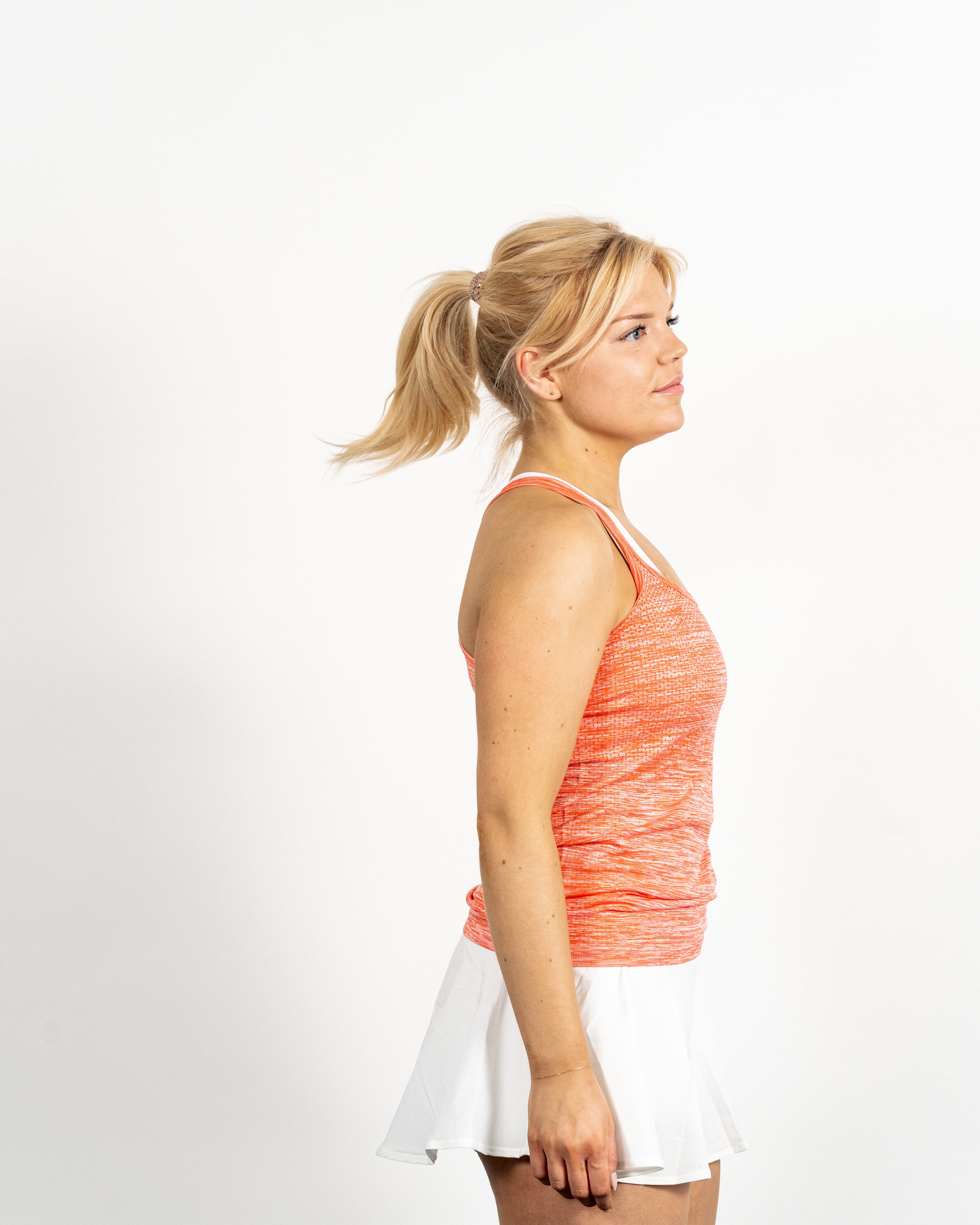 Nike Kvinde Dri-fit Knit Top Orange