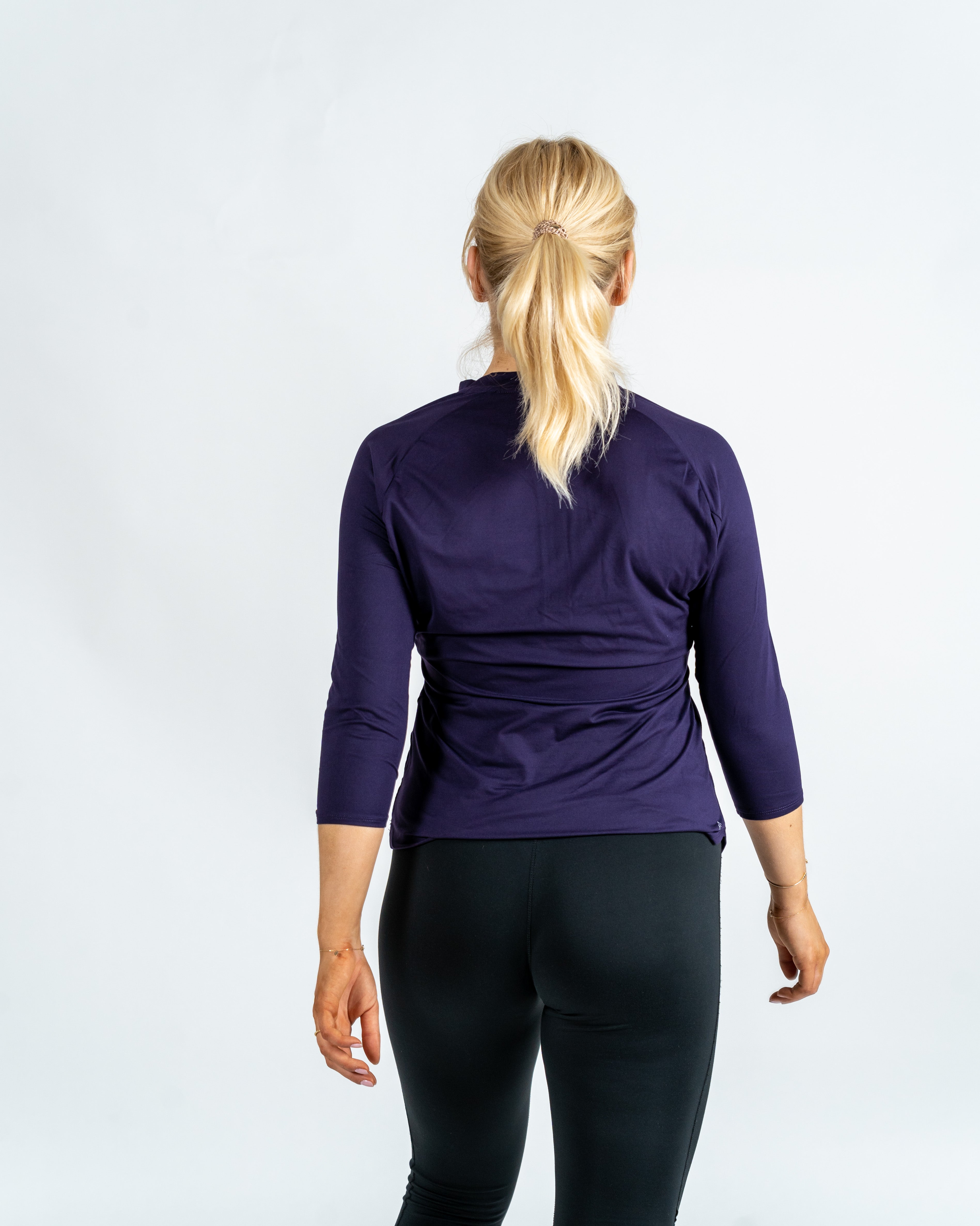 Nike Kvinde NKCT Dry Pure 3/4 Ærmet Lilla