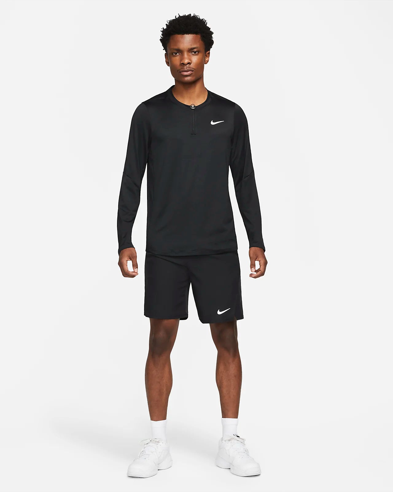 Nike Court Advantage Dri-Fit Half-Zip Shirt Langærmet