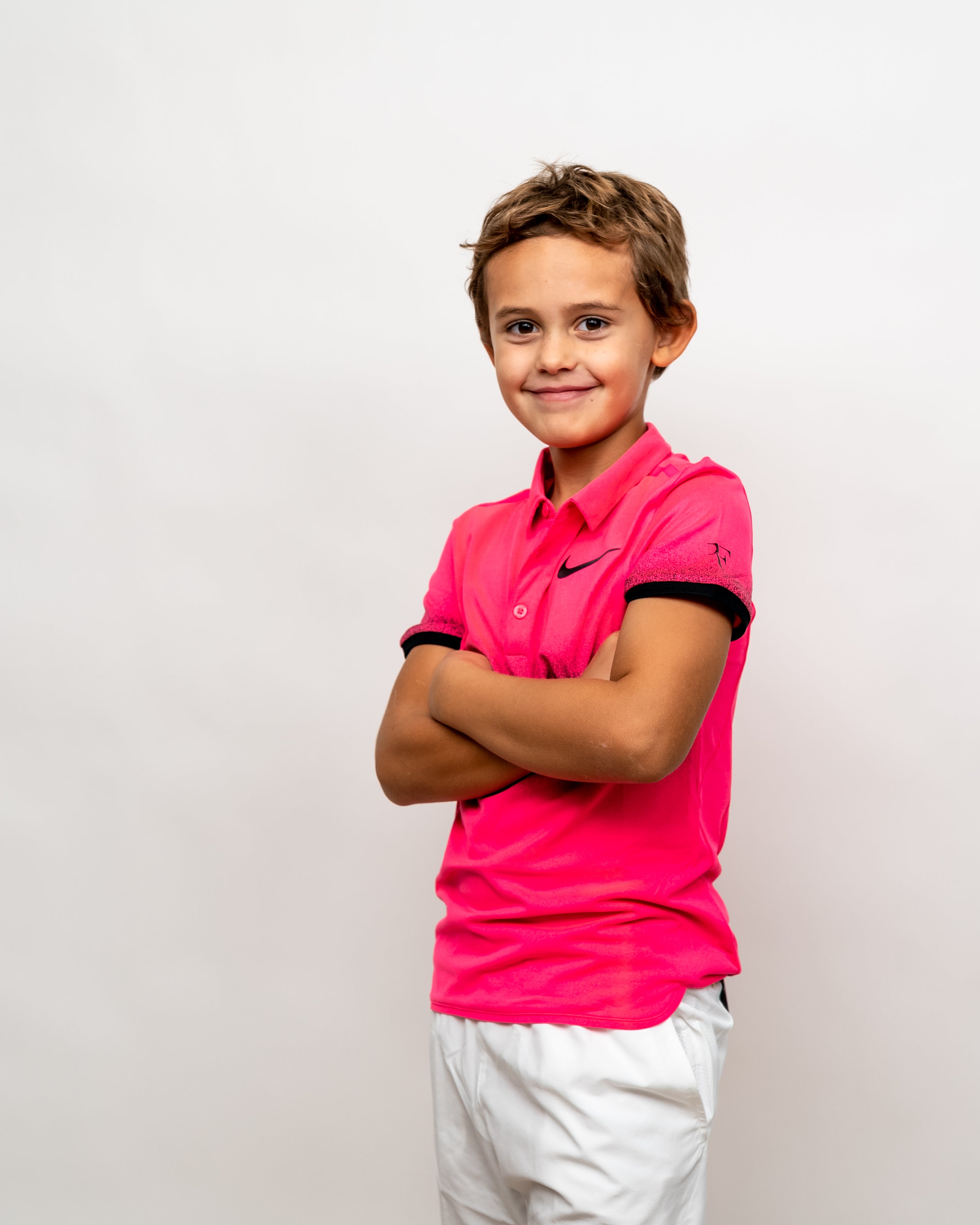 Nike Advantage SS Premier Boys Polo - RF Pink