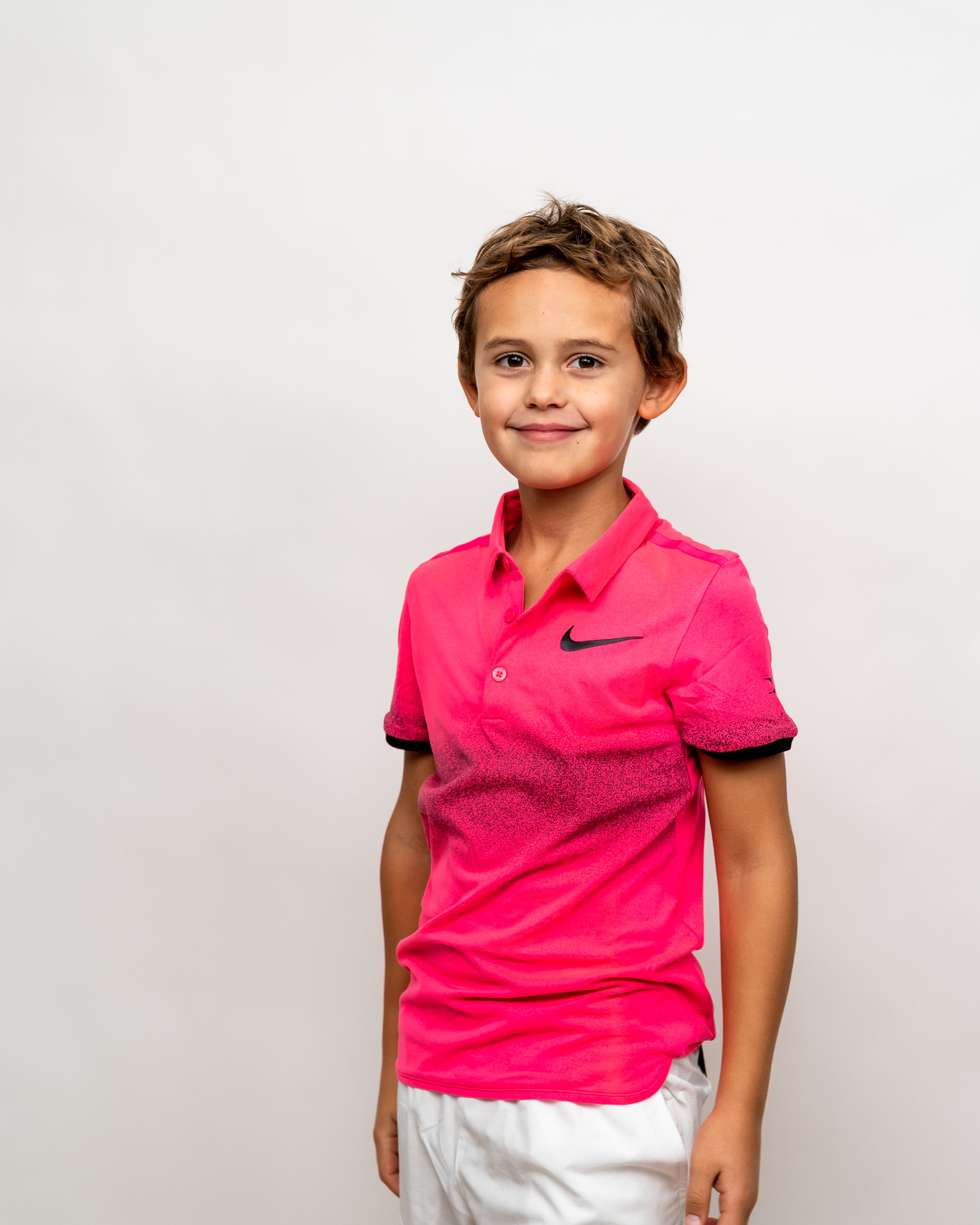 Nike Advantage SS Premier Boys Polo - RF Pink