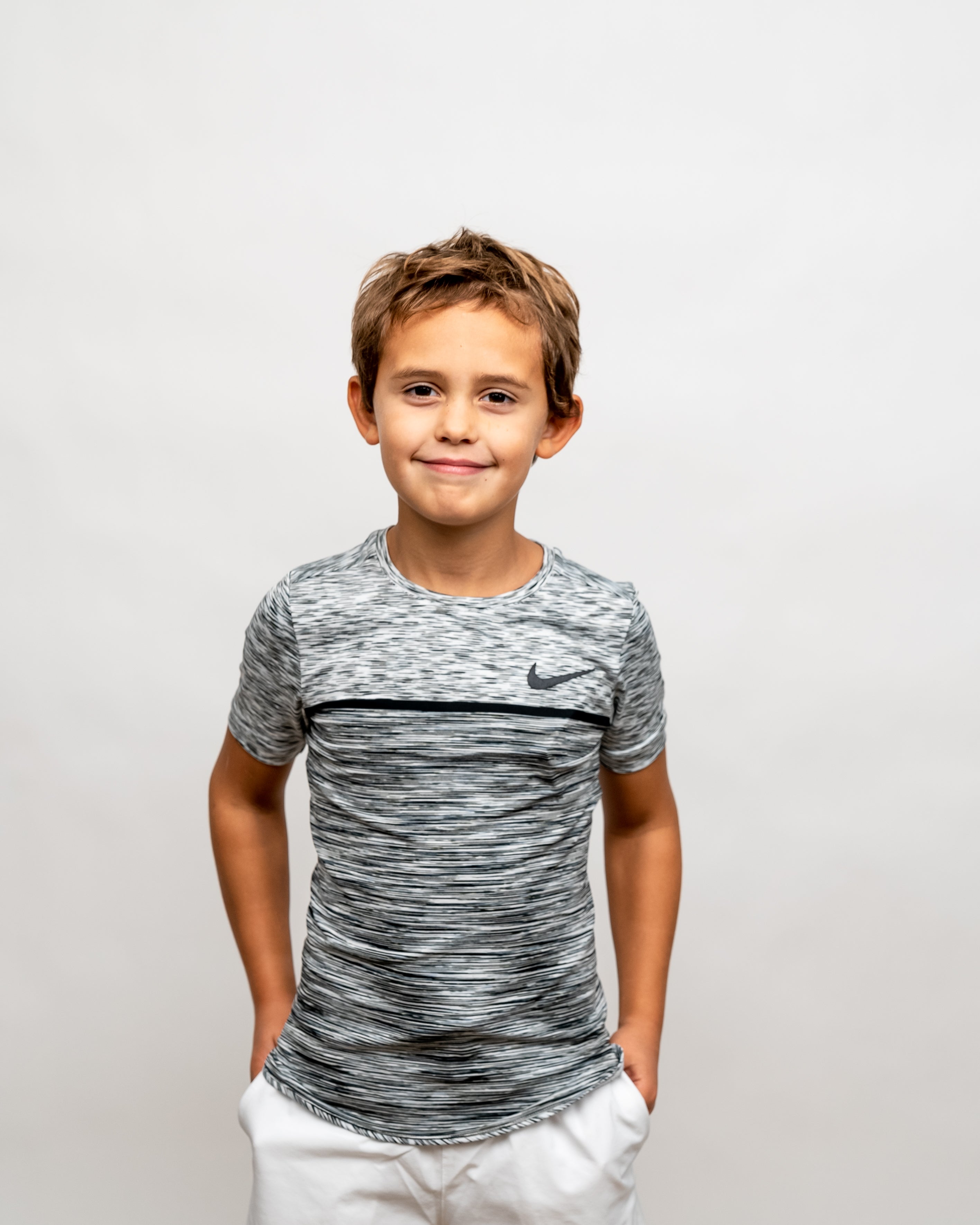 Nike Drenge T-shirt Sort/Hvid