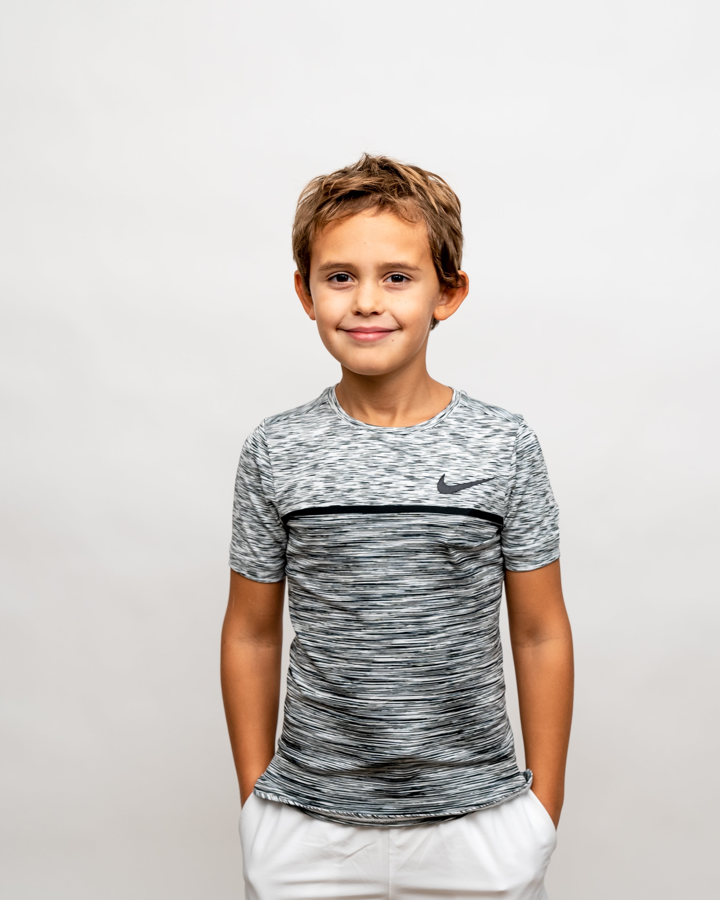 Nike Drenge T-shirt Sort/Hvid