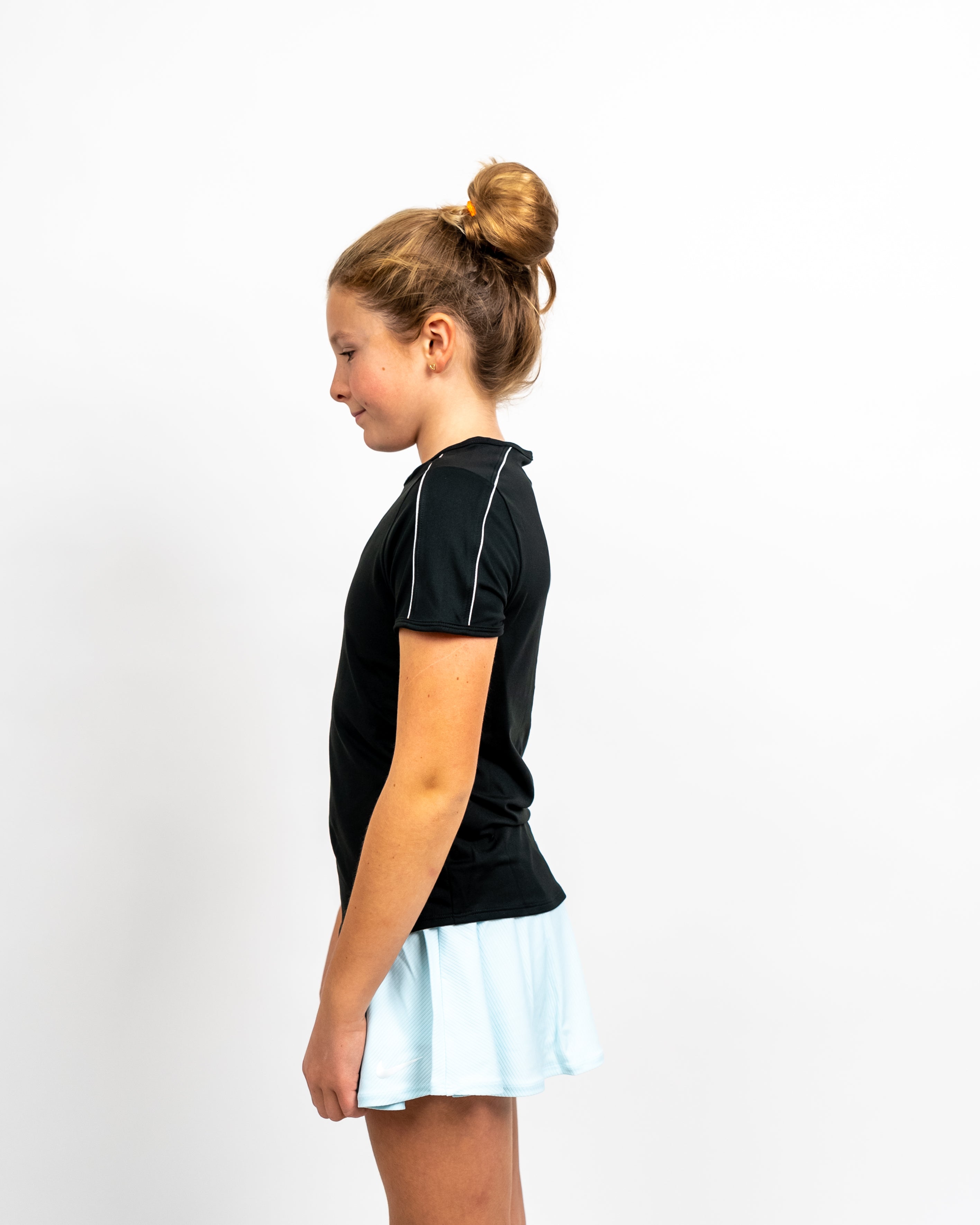 Nike Court Dry T-shirt Pige Sort