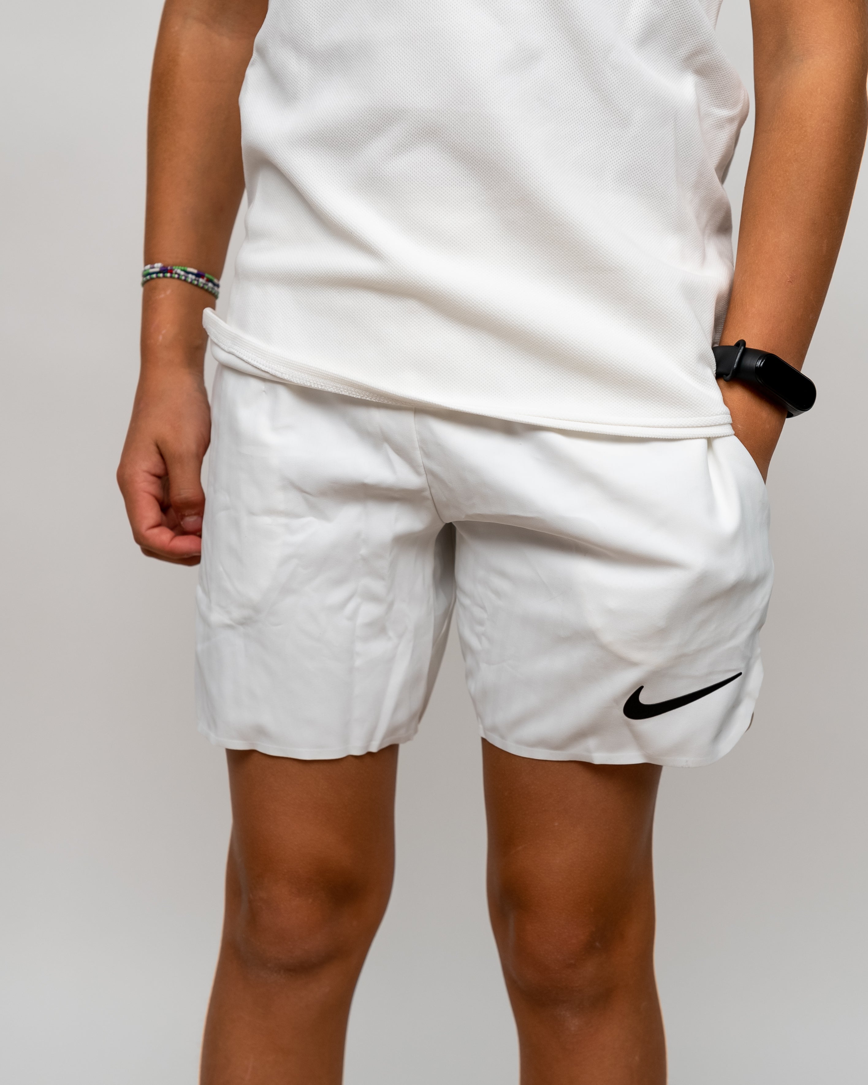 Nike Drenge Court Ace Shorts Hvid
