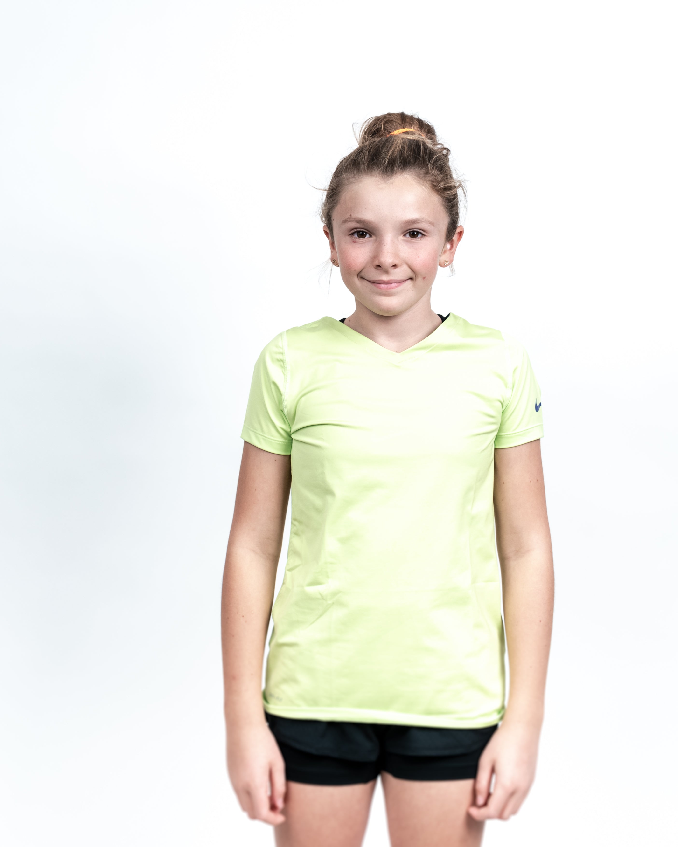 Nike Pige Trænings T-Shirt Limegrøn