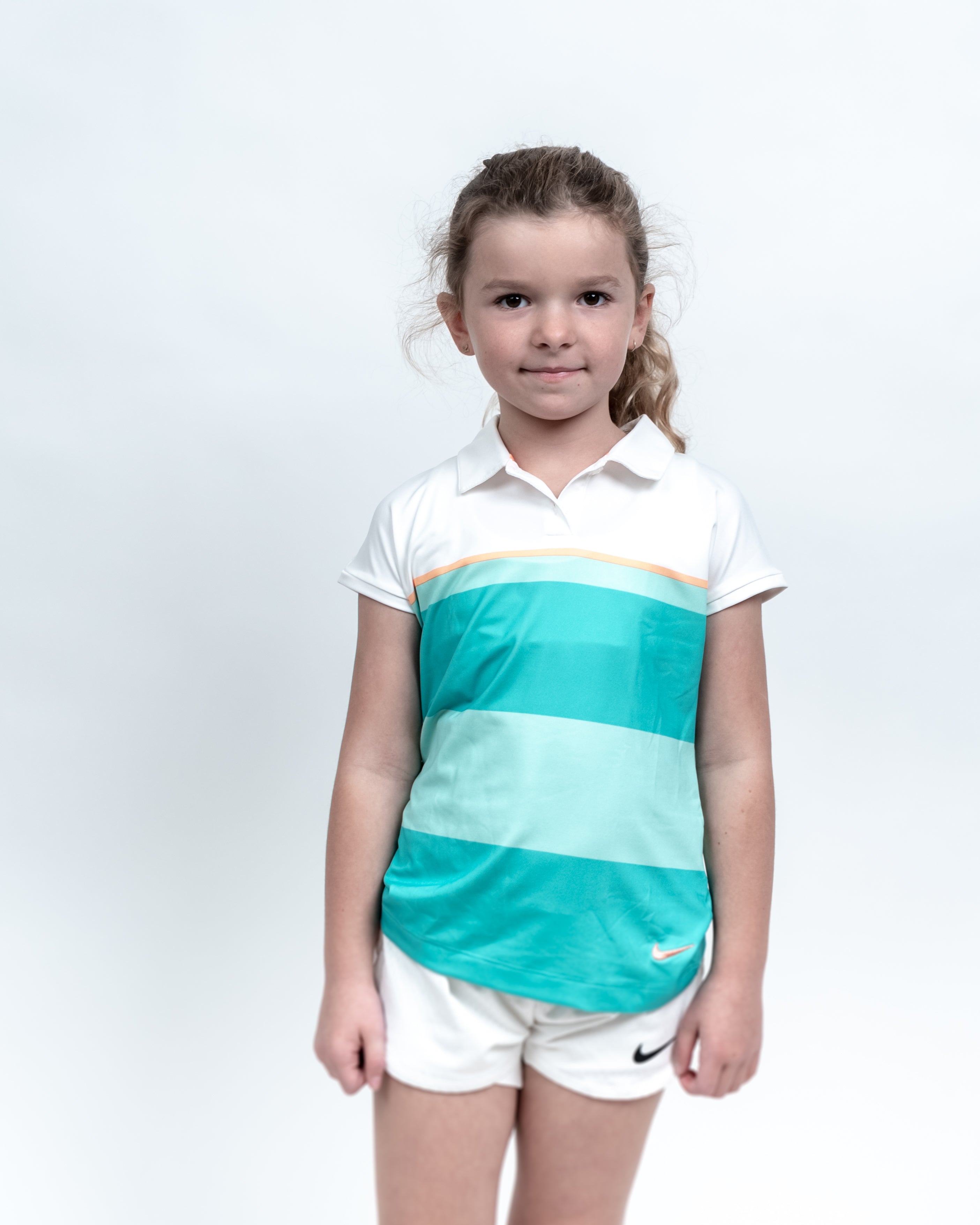 Nike Pige Polo Hvid/Tyrkis