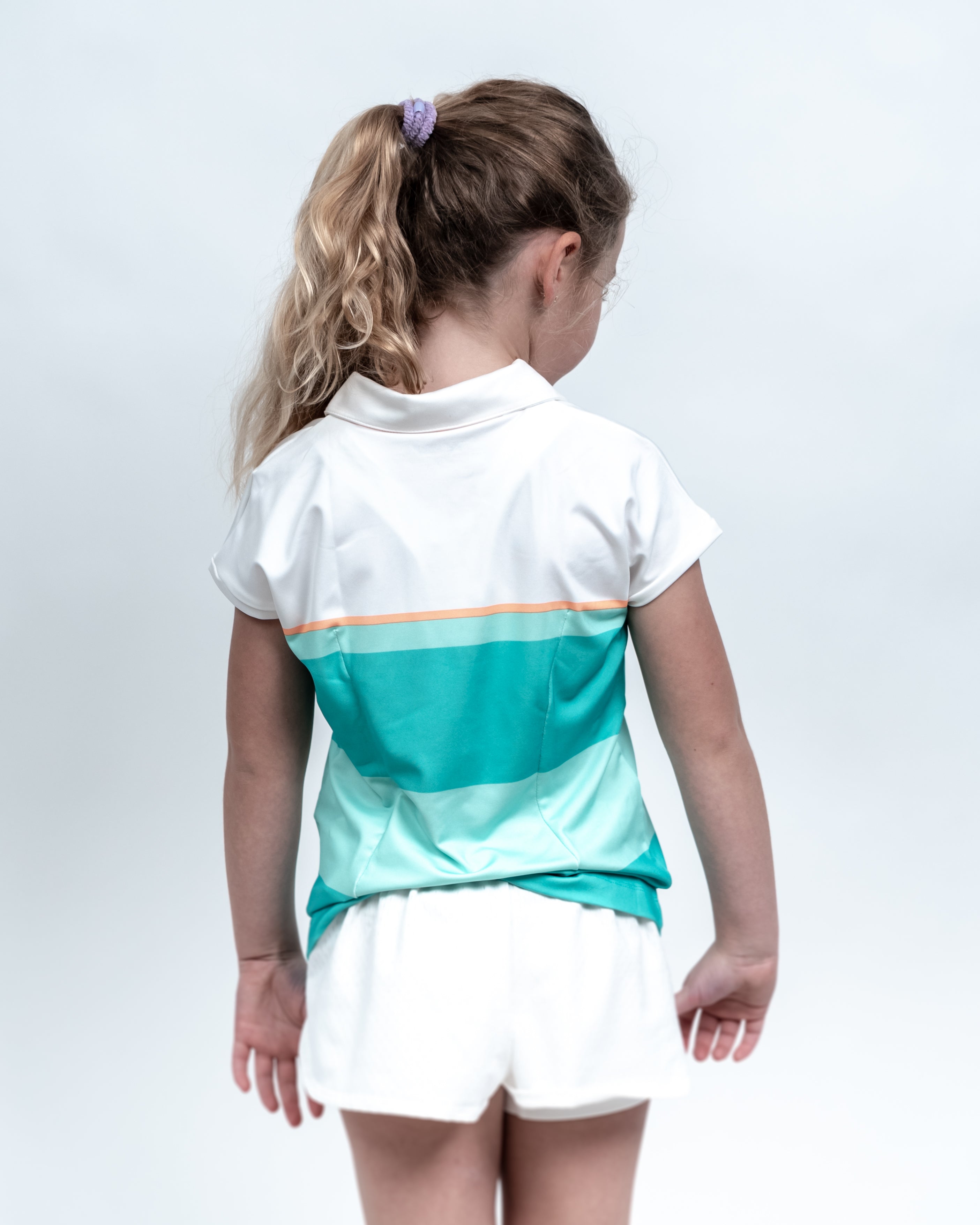 Nike Pige Polo Hvid/Tyrkis