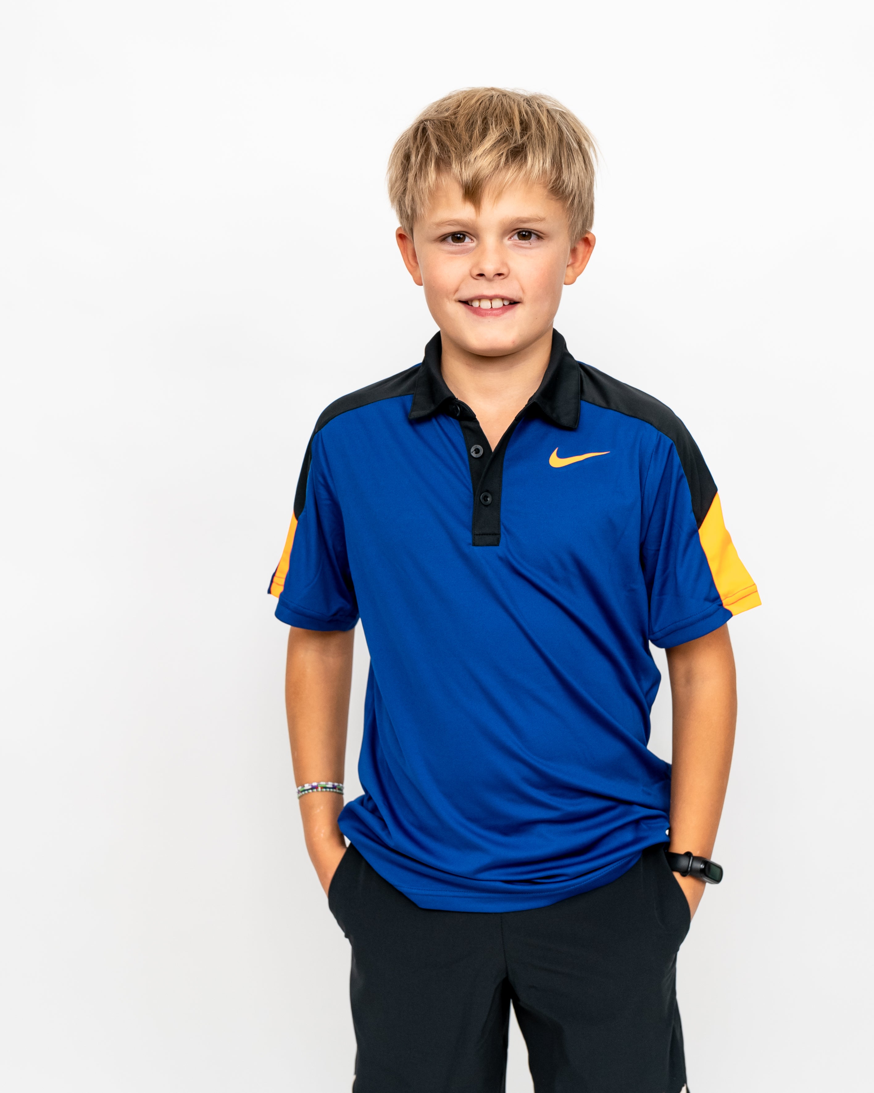 Nike Team Drenge Polo Blå