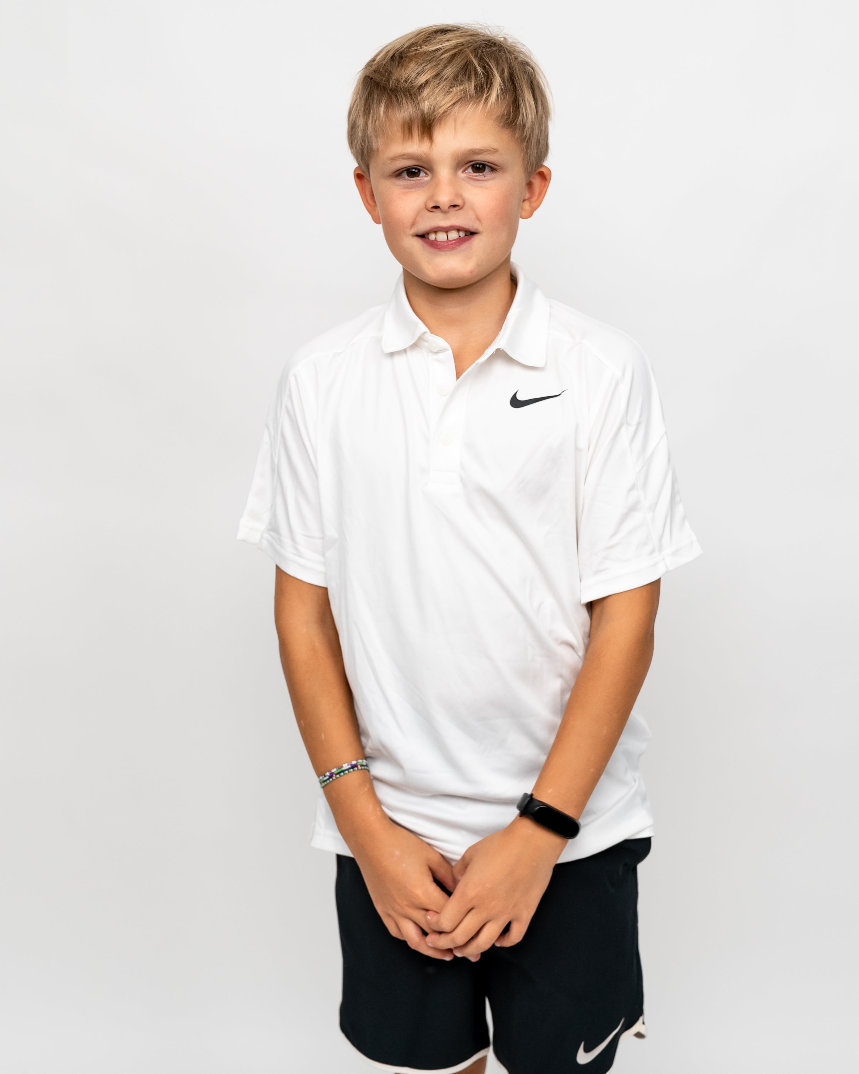 Nike Team Drenge Polo Hvid