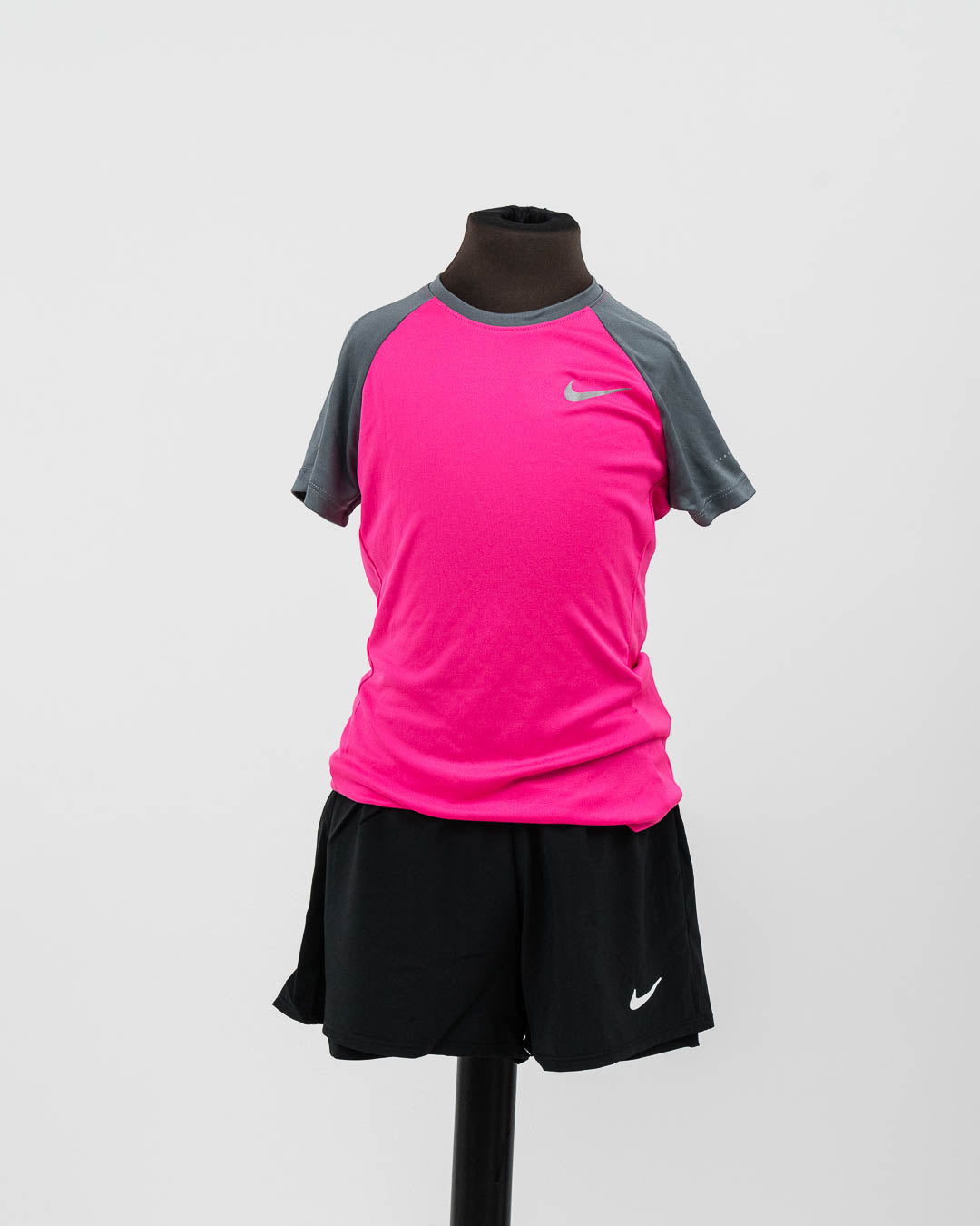 Nike Miler Crew Pige T-shirt Pink/Grå