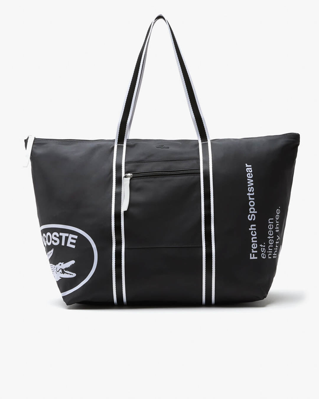 Lacoste XL Shopping Bag Noir Blanc