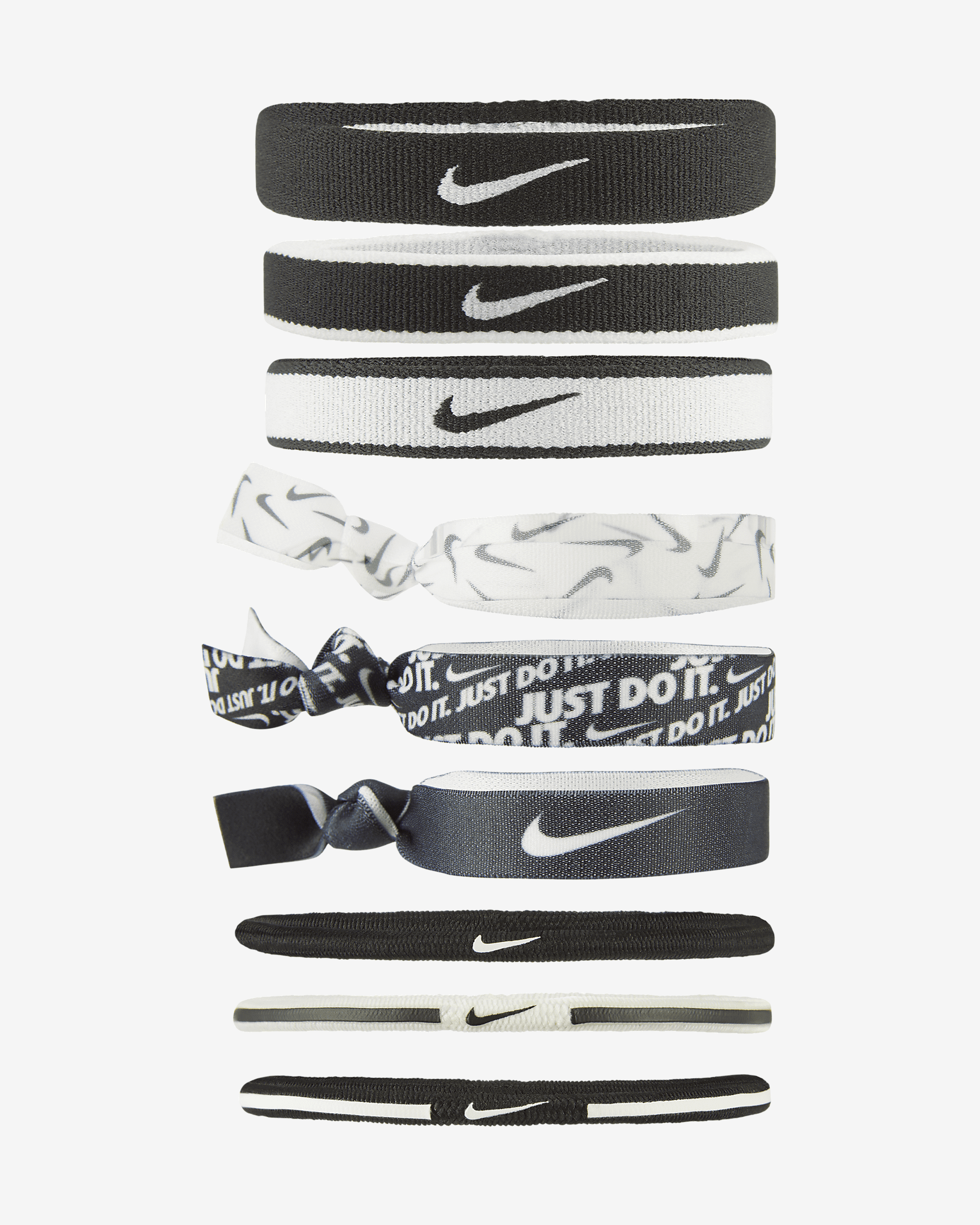 Nike Mixed Ponytail 9-Pak Hårbånd