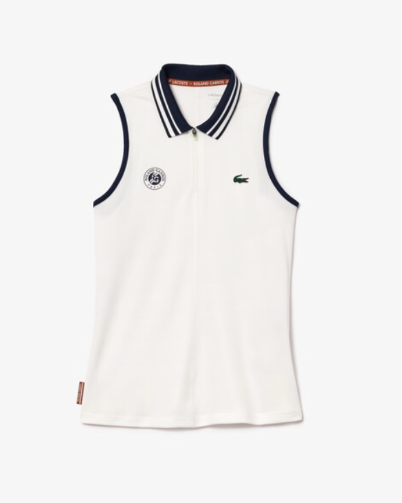 Roland Garros Lacoste Dame Edition Sleeveless Sport Polo