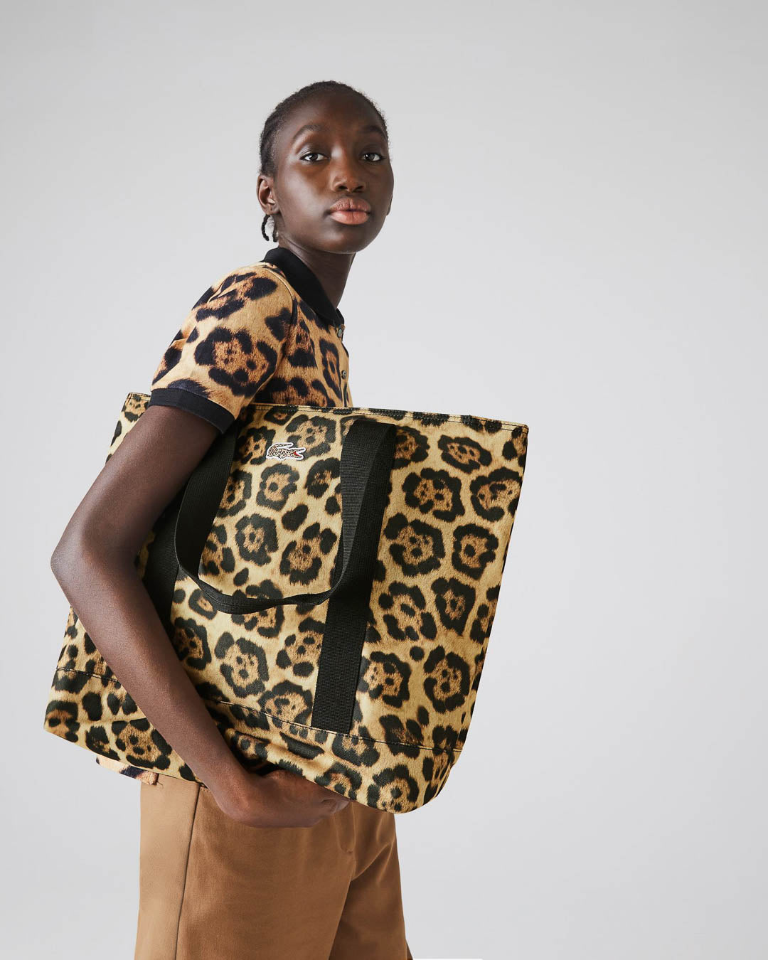 Lacoste Leopard Shopping Taske