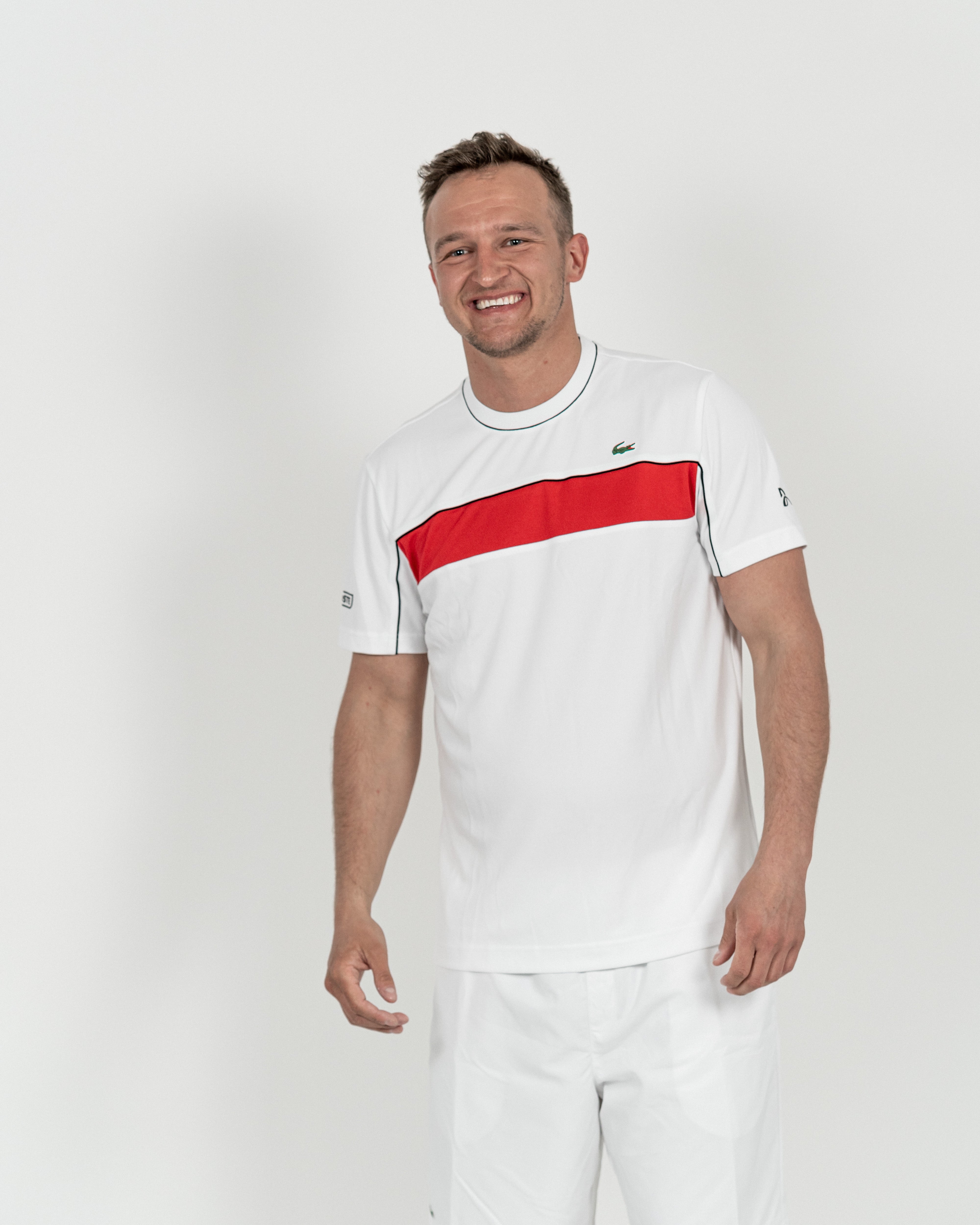Lacoste Novak Djokovic Tennis T-shirt Hvid