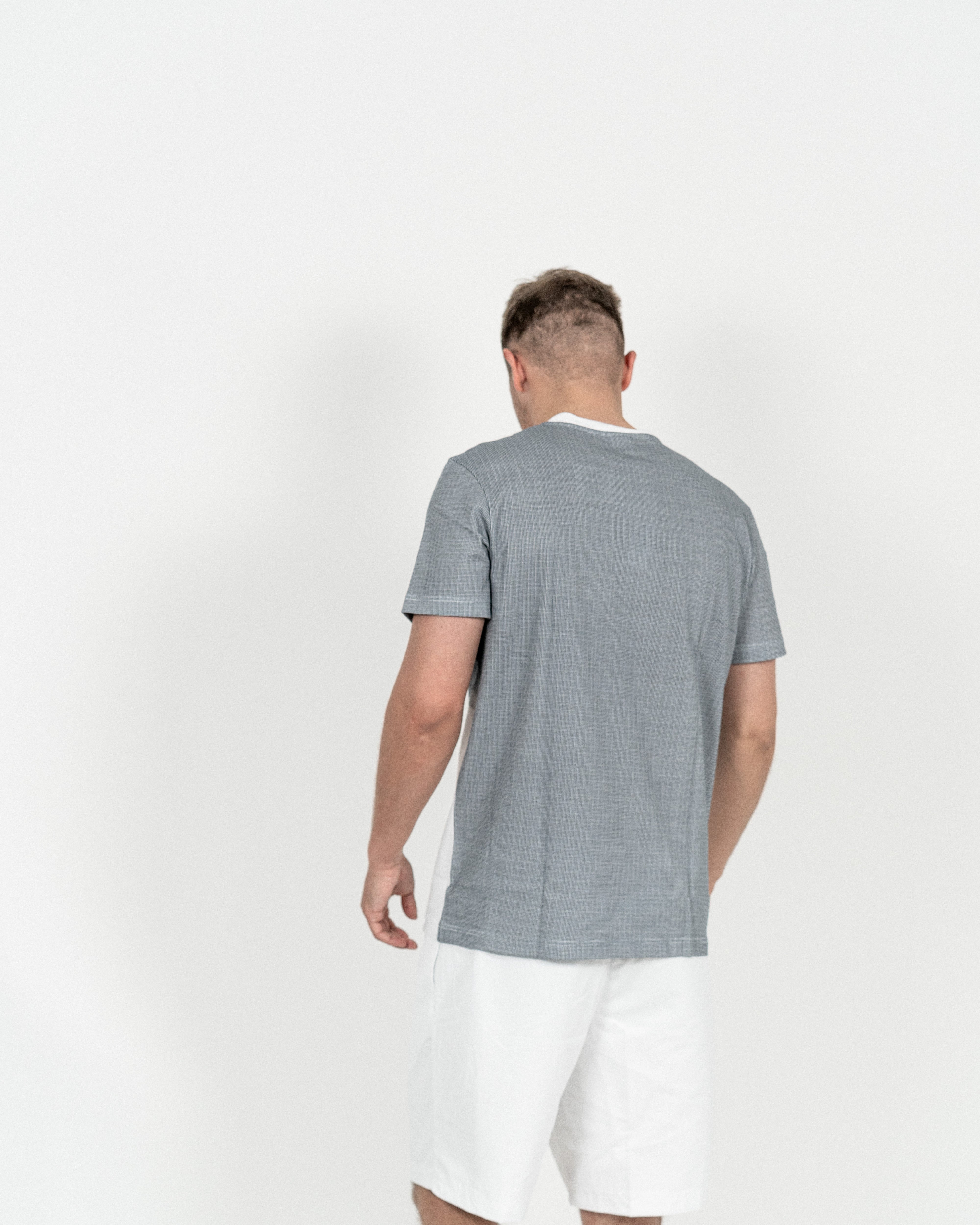 Lacoste Herrre T-shirt "Rene Lacoste" Roland Garros Hvid grå