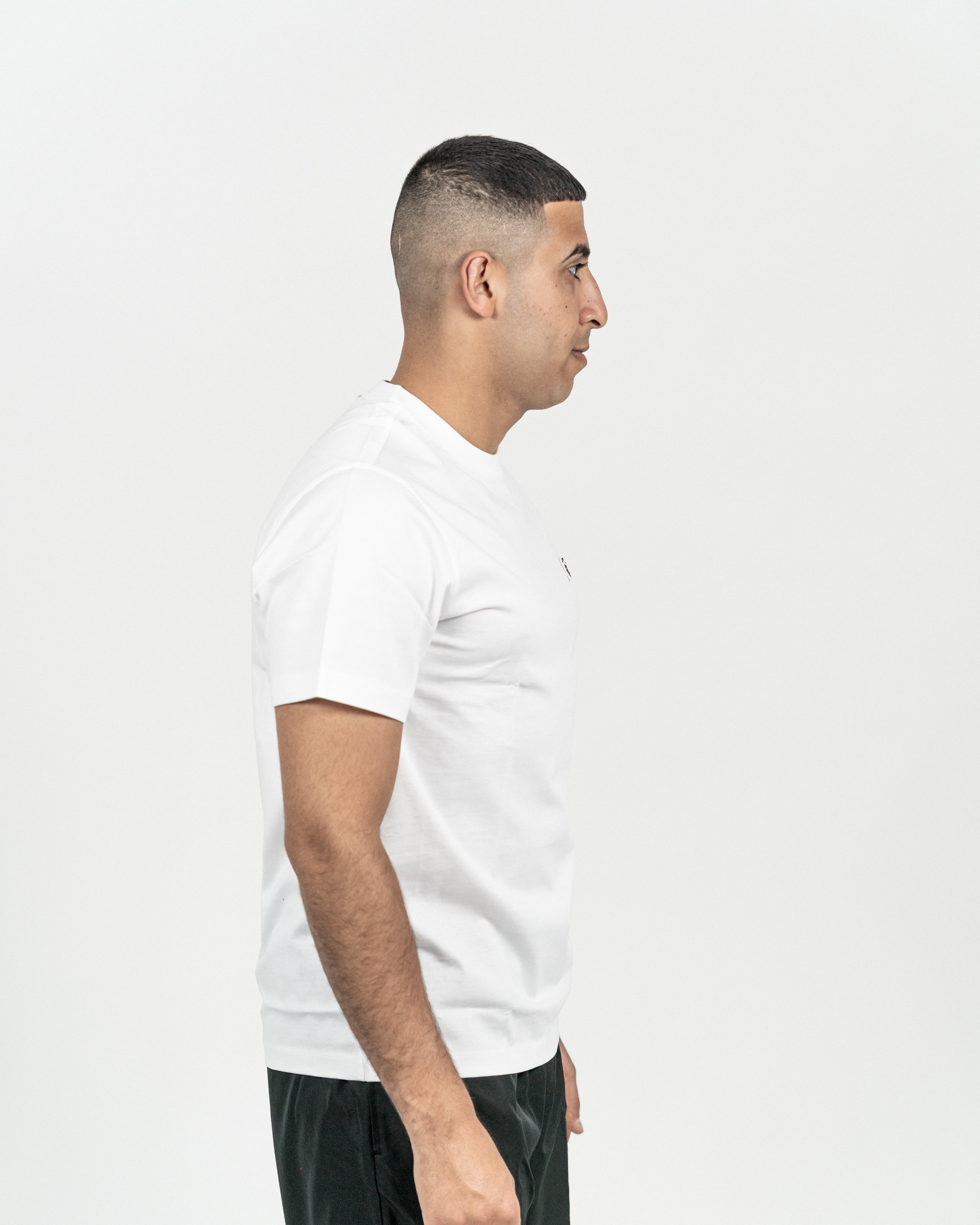 Lacoste Herre T-shirt Hvid/Leopard Logo