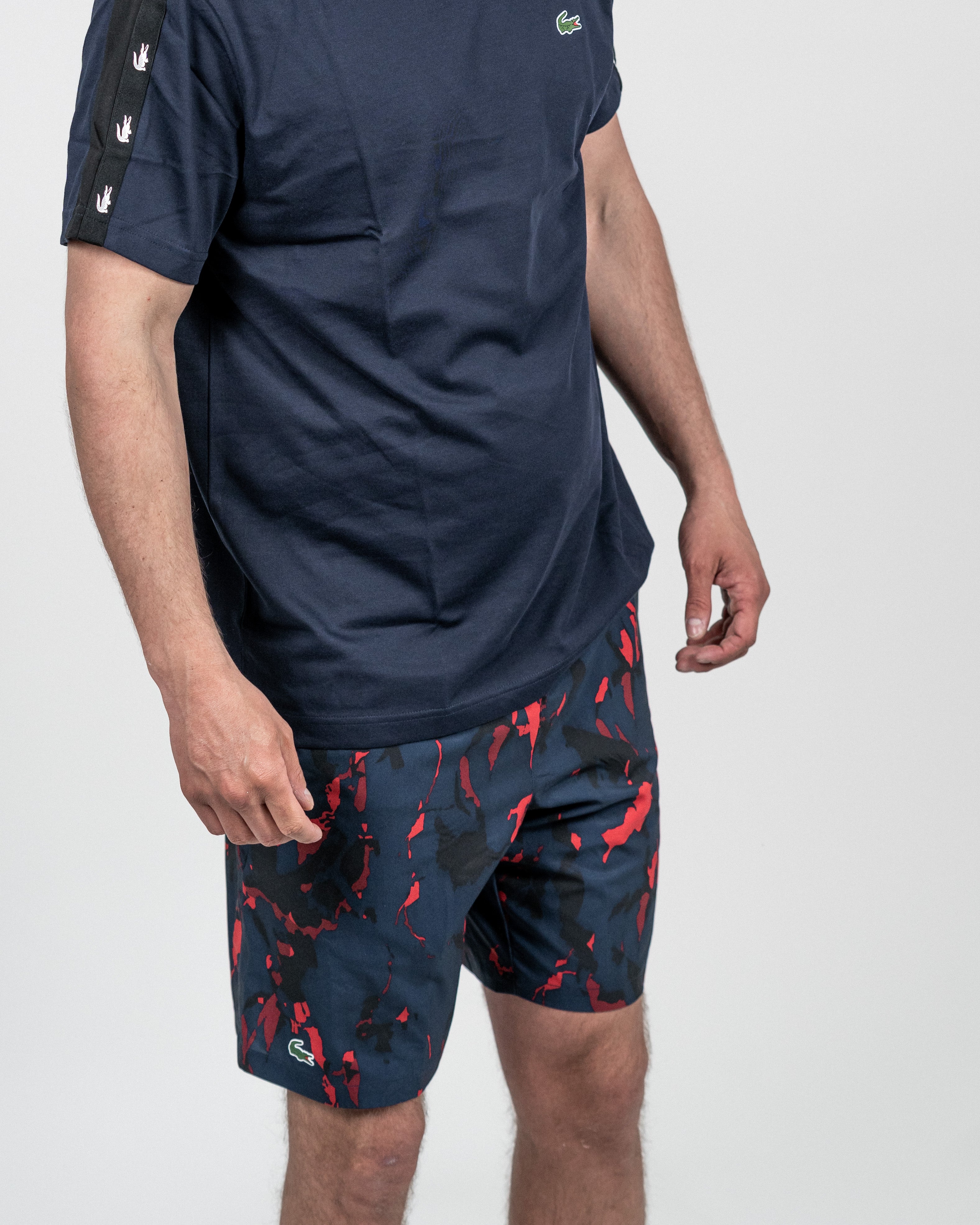 Lacoste Novak Djokovic Tennis Shorts Marine/Rød
