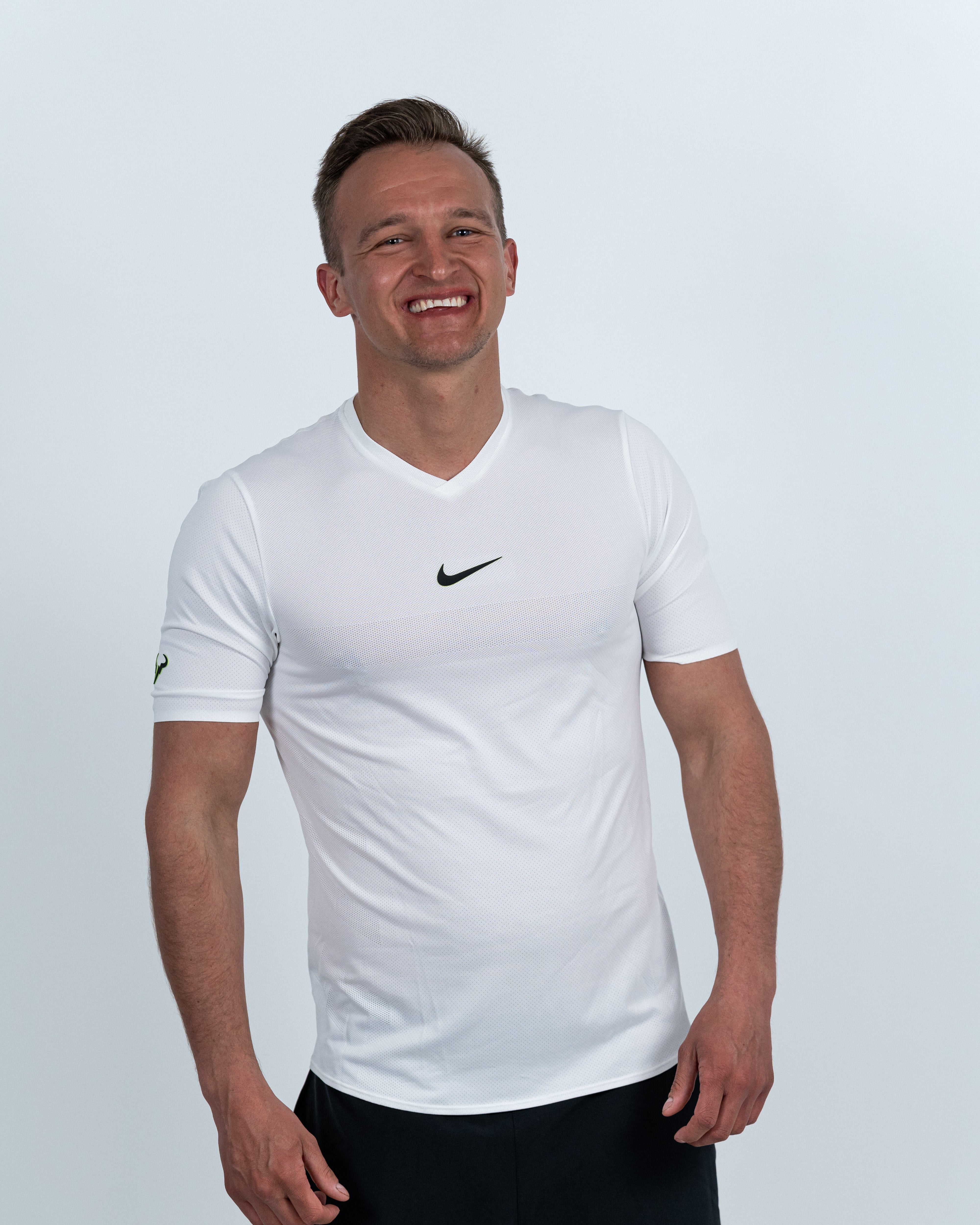 Nike Aero React Rafa Crew T-shirt Hvid