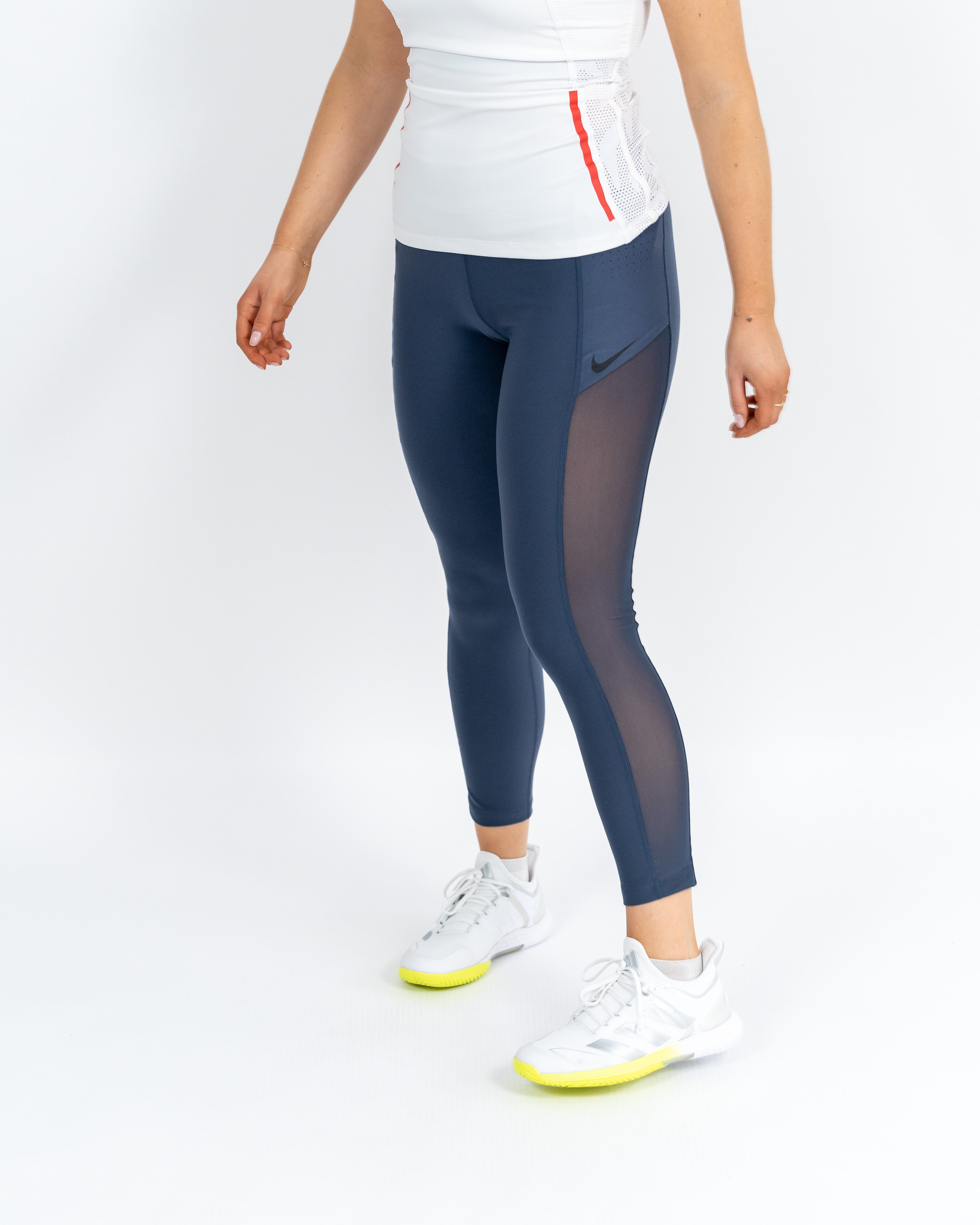 Nike Kvinde Power Lang Tight Navy