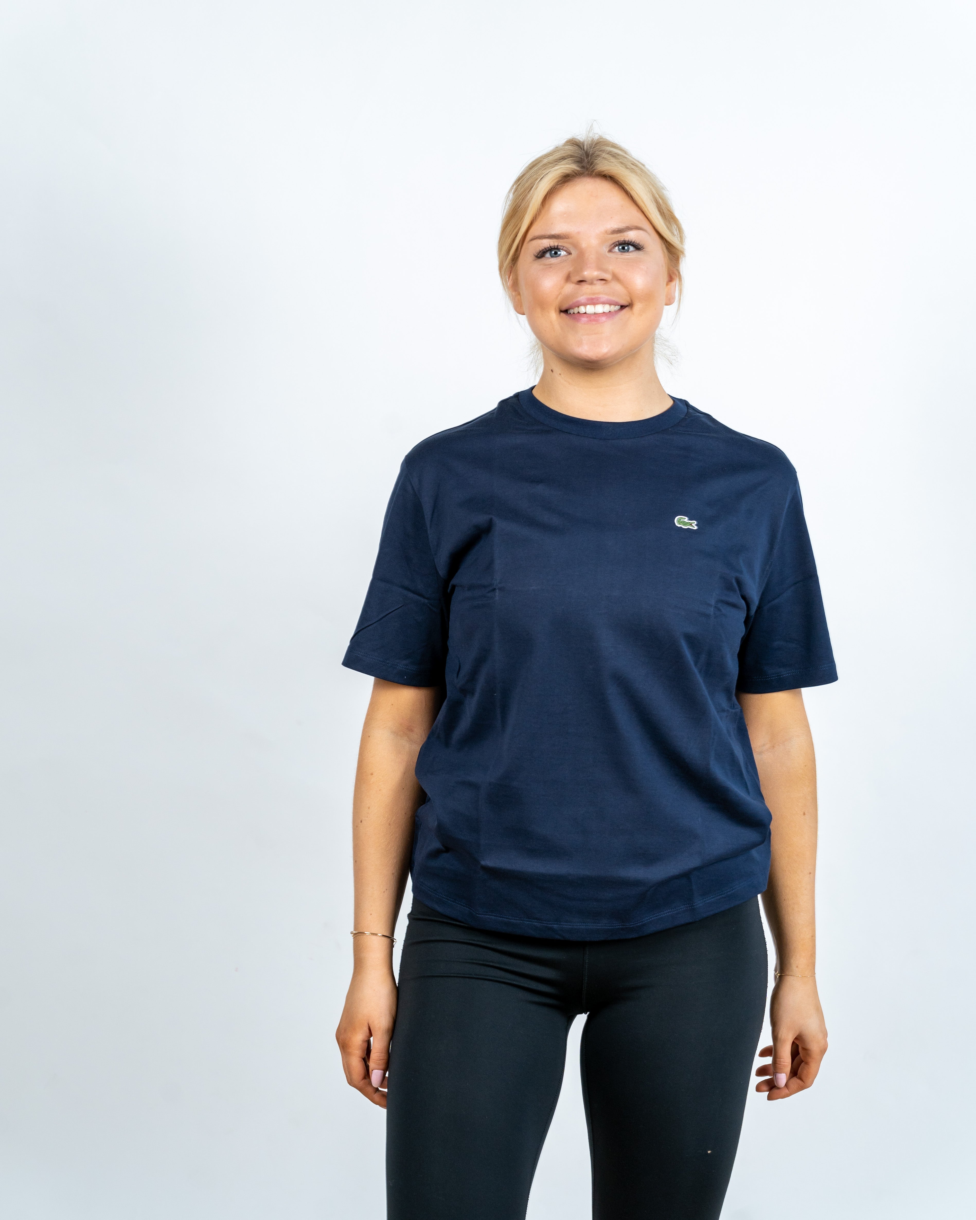 Lacoste Kvinde T-shirt Marineblå