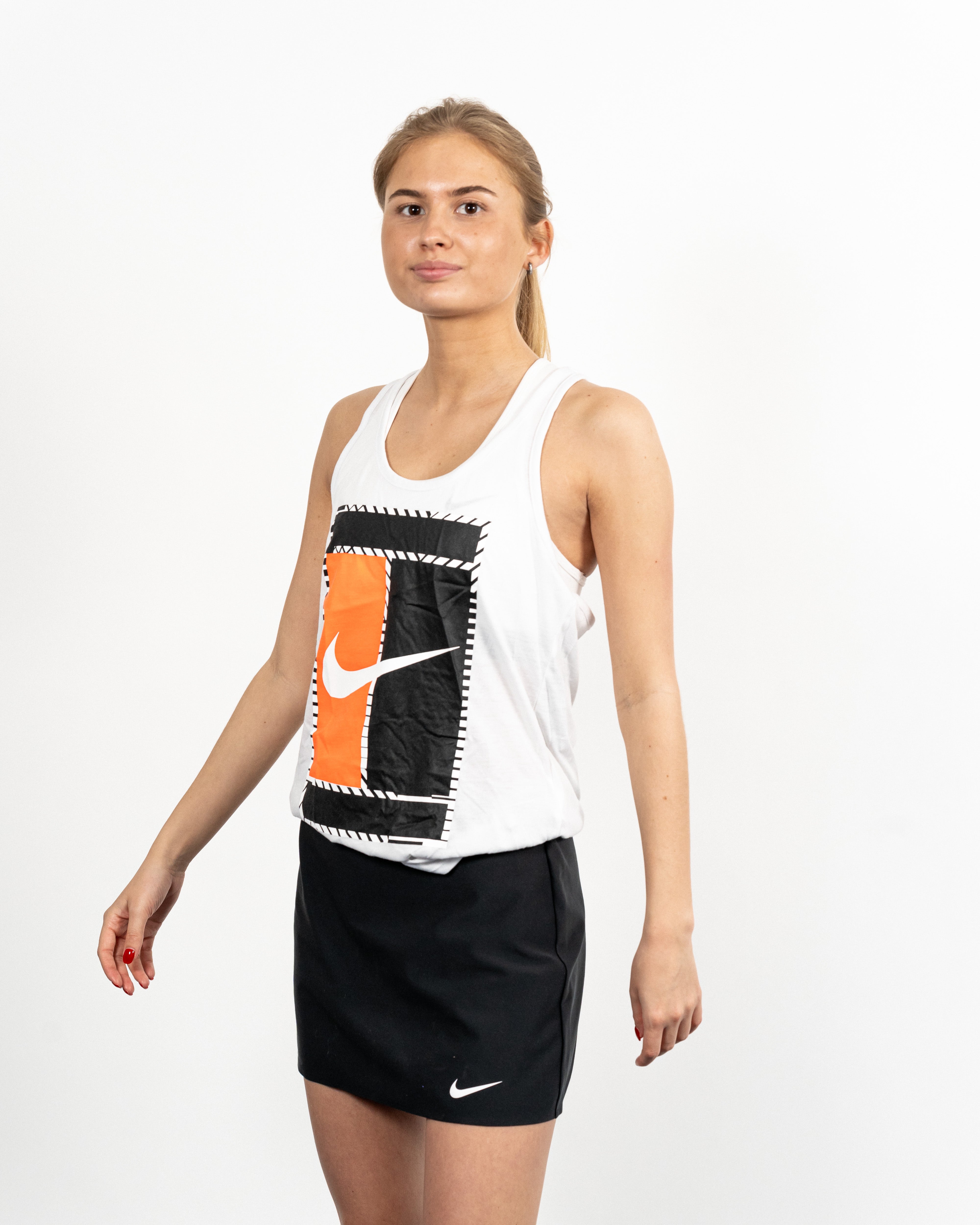 Nike Kvinde Trænings Top Hvid/Orange