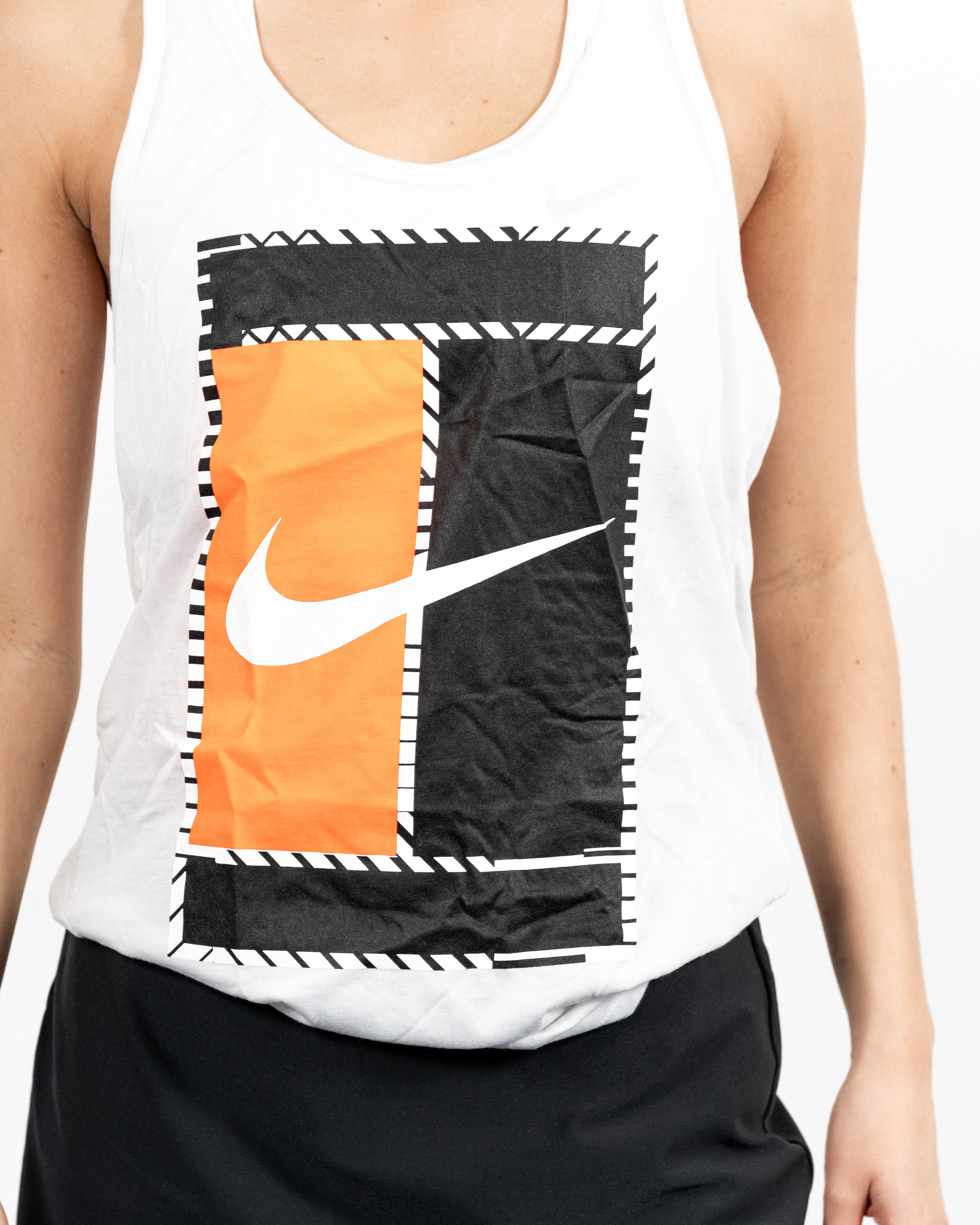 Nike Kvinde Trænings Top Hvid/Orange