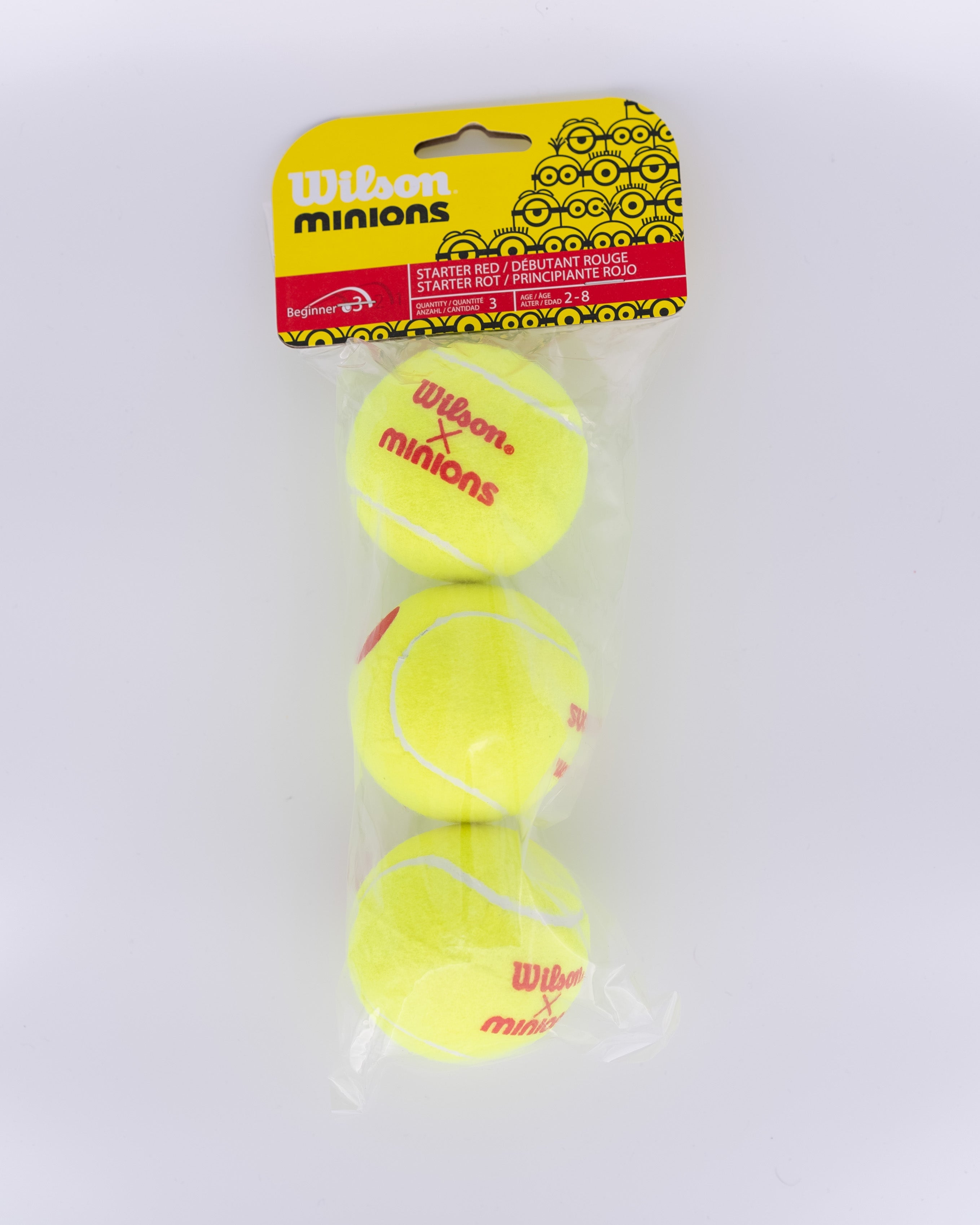 Wilson Minions Stage 3 Røde Tennisbolde