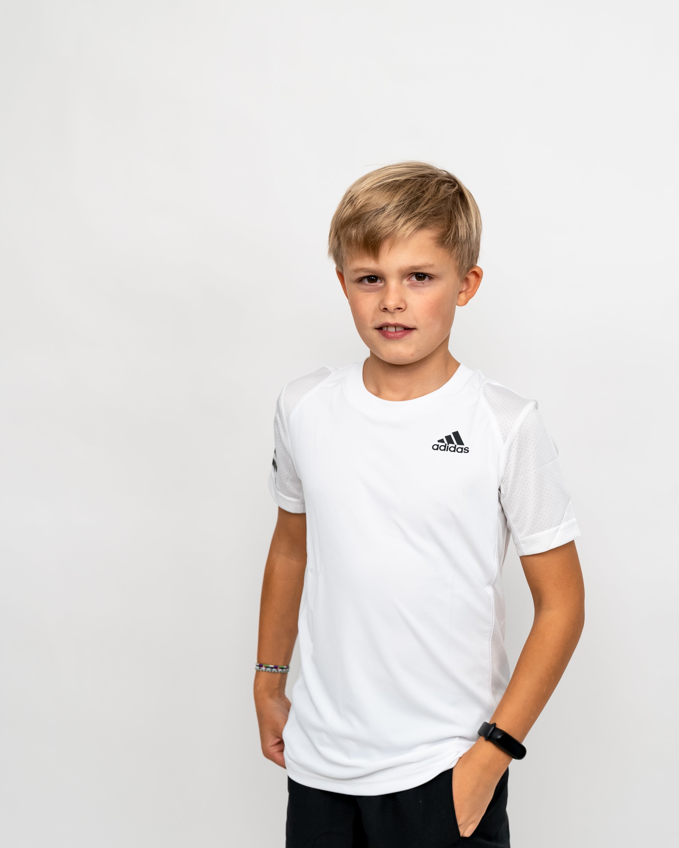 Adidas Boys Club 3-Stribet-Shirt
